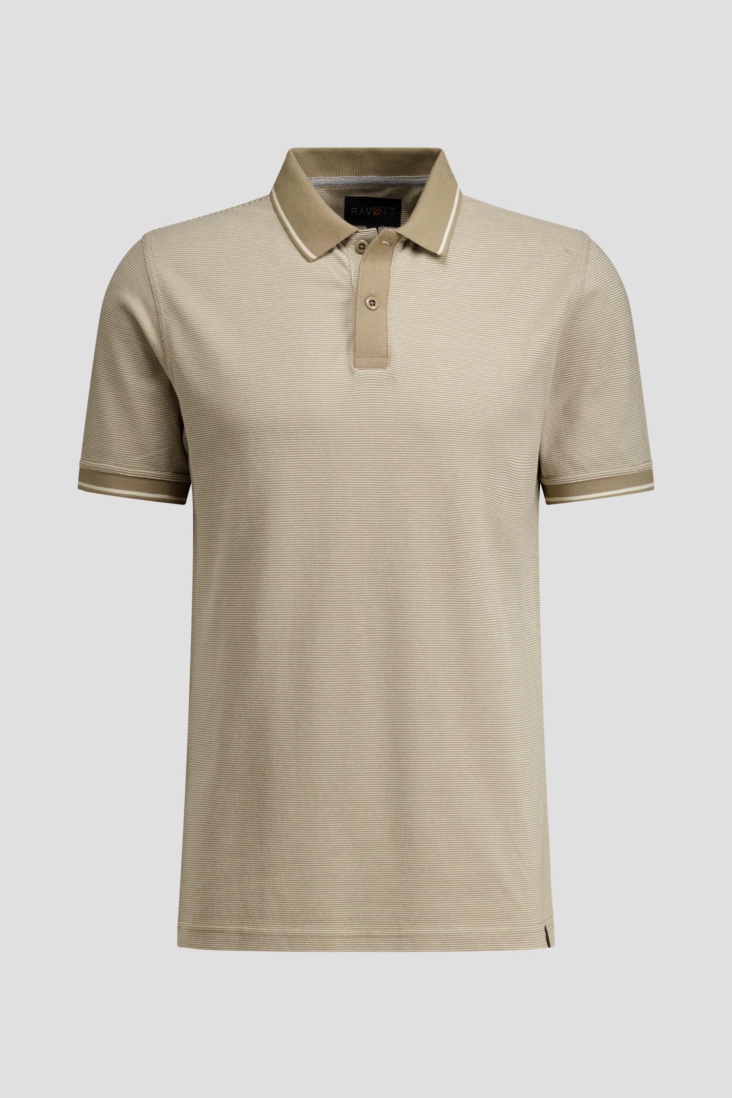 Photo produit 1 de Polo beige à manches courtes de Ravøtt pour Hommes
