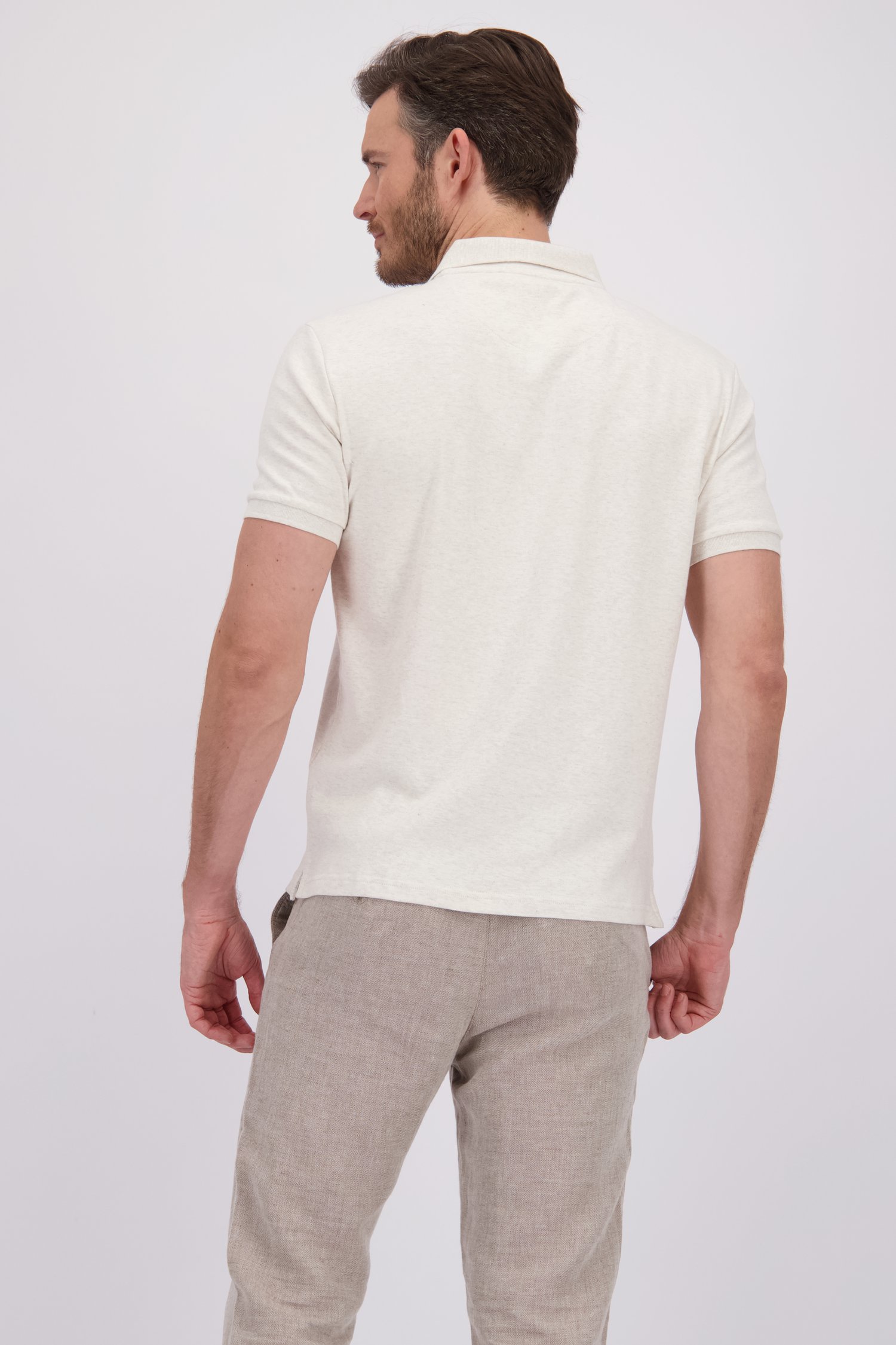 Le dos de Polo beige clair  de Upper East pour Hommes