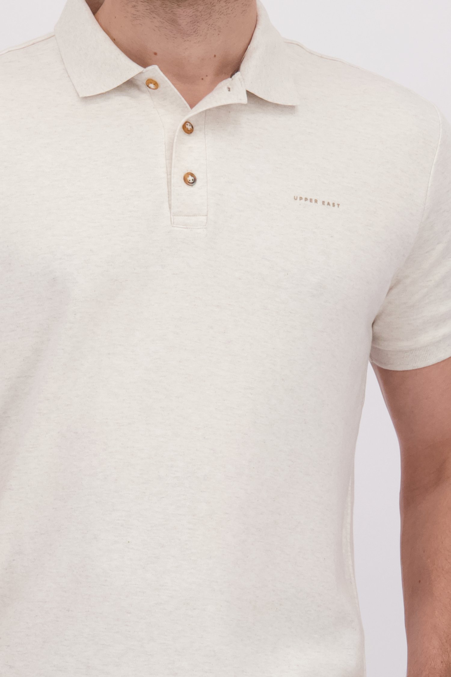 Détail de Polo beige clair  de Upper East pour Hommes
