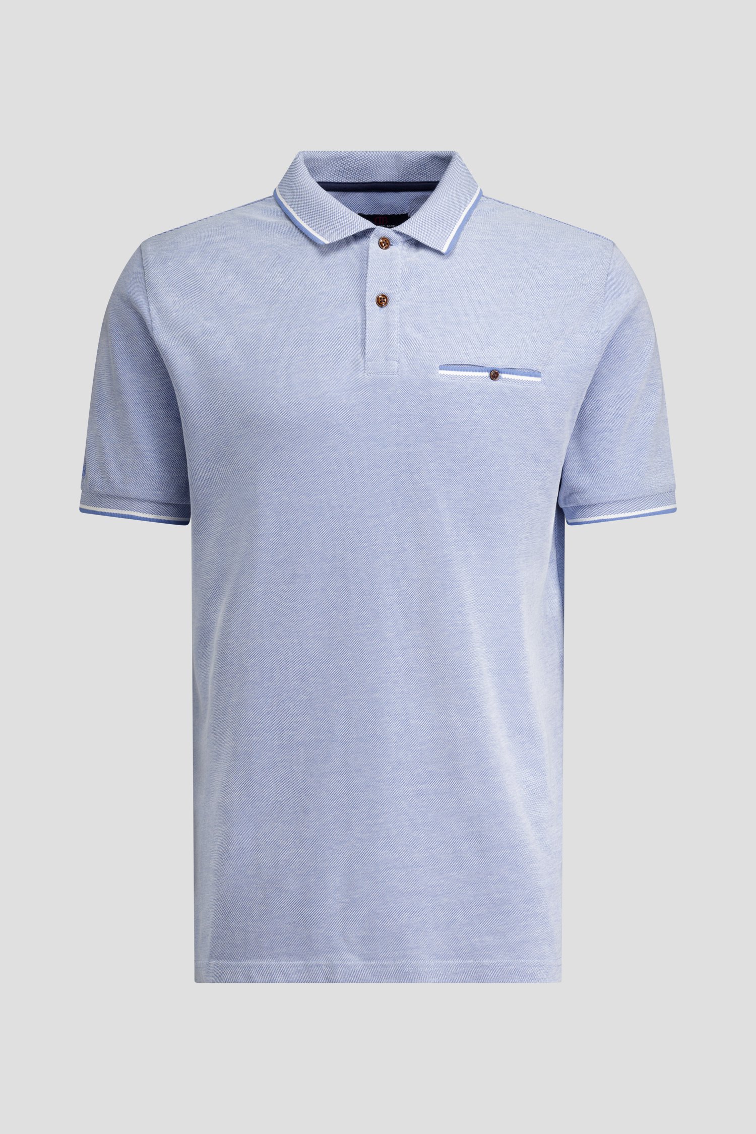 Photo produit 1 de Polo bleu à manches courtes de Dansaert Blue pour Hommes