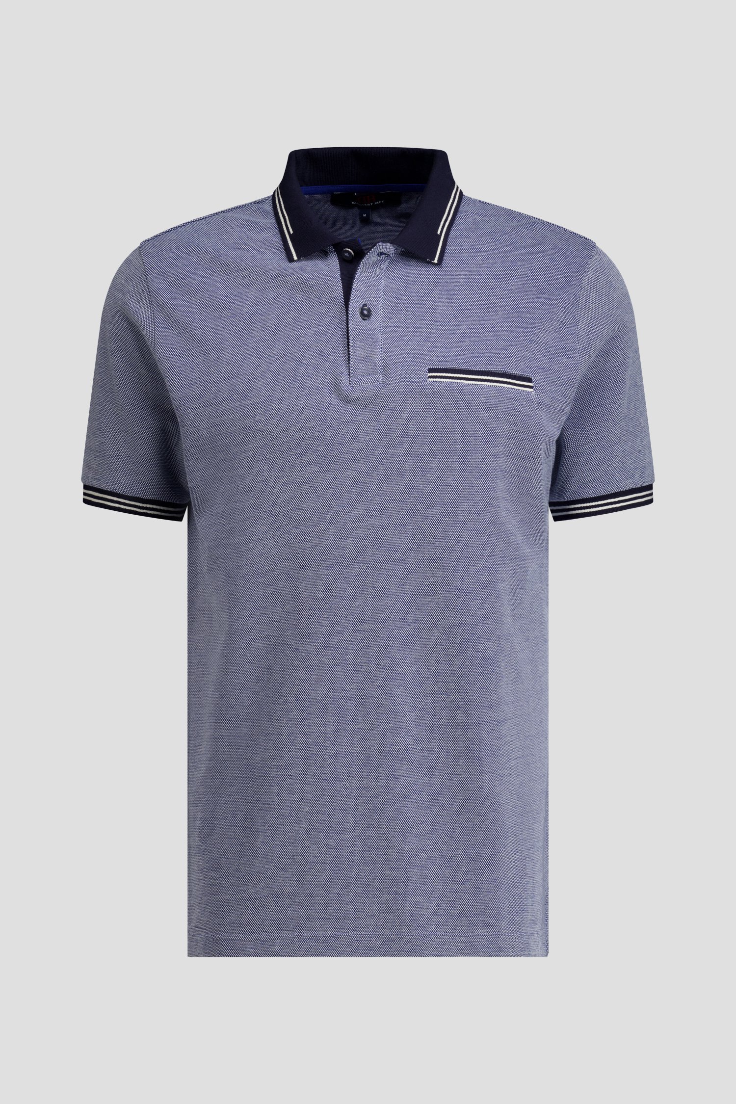 Photo produit 1 de Polo bleu chiné de Dansaert Blue pour Hommes
