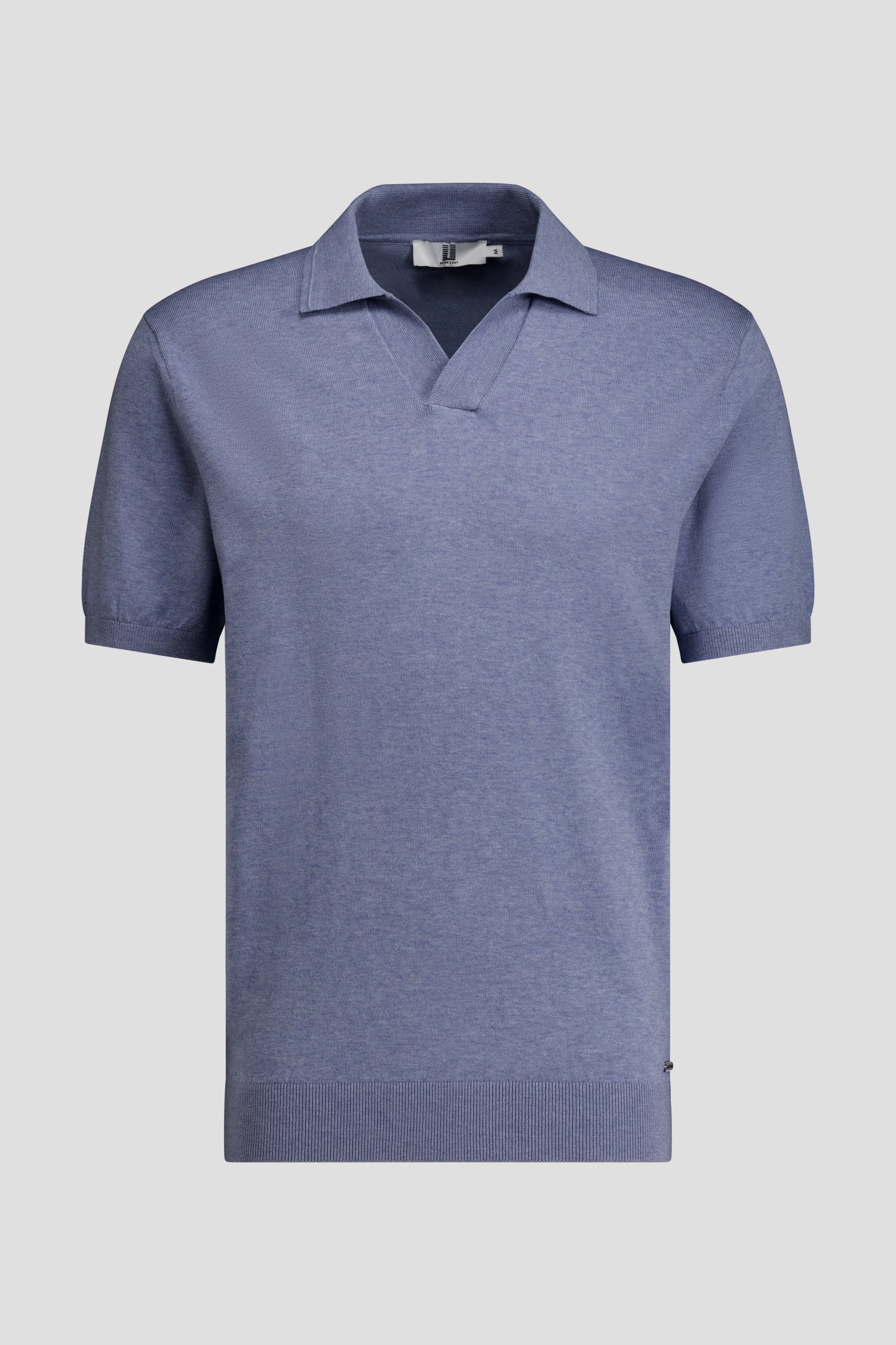 Photo produit 1 de Polo bleu clair chiné de Upper East pour Hommes