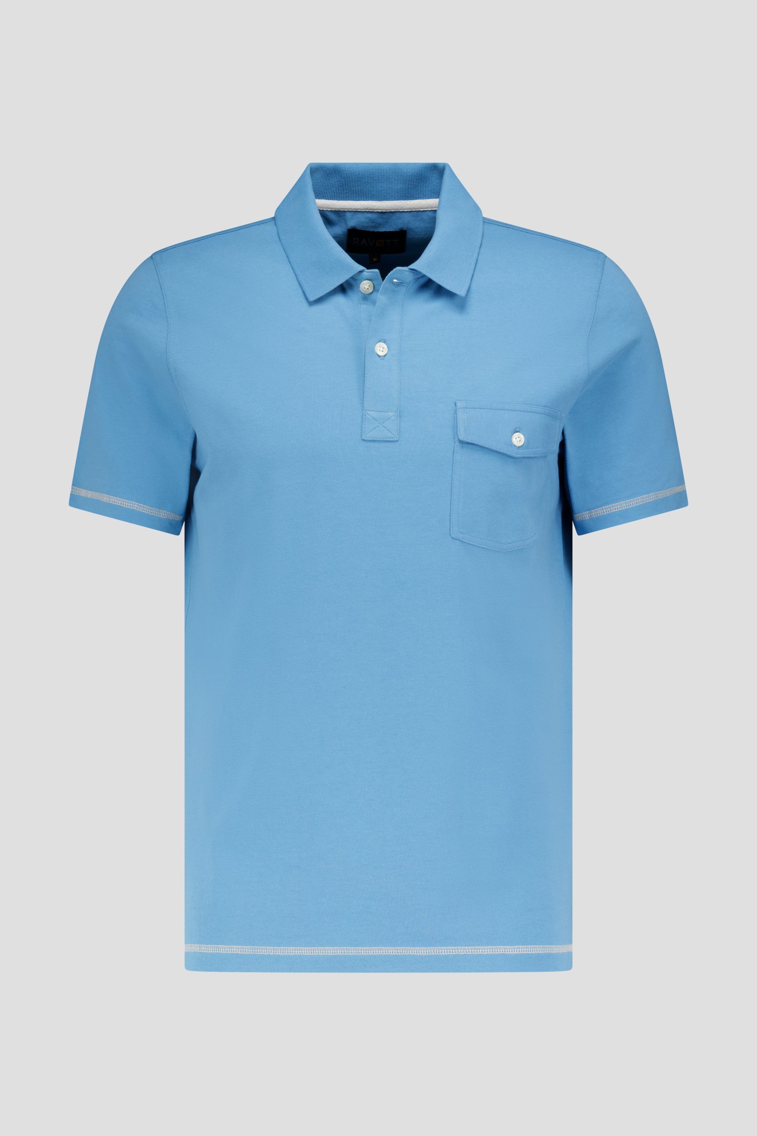 Polo bleu clair de Ravøtt pour Hommes