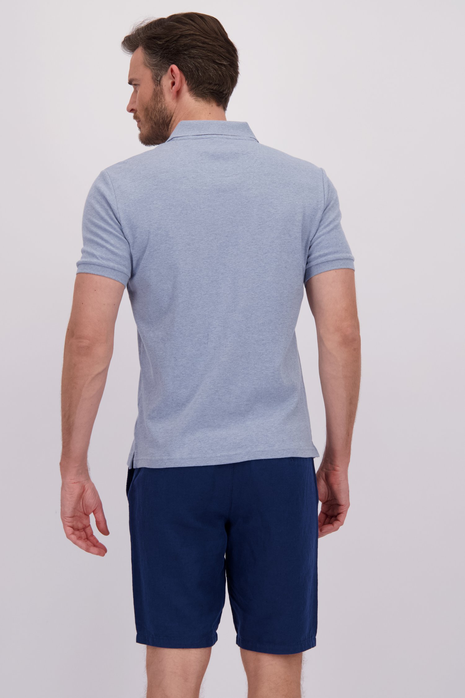Le dos de Polo bleu clair de Upper East pour Hommes