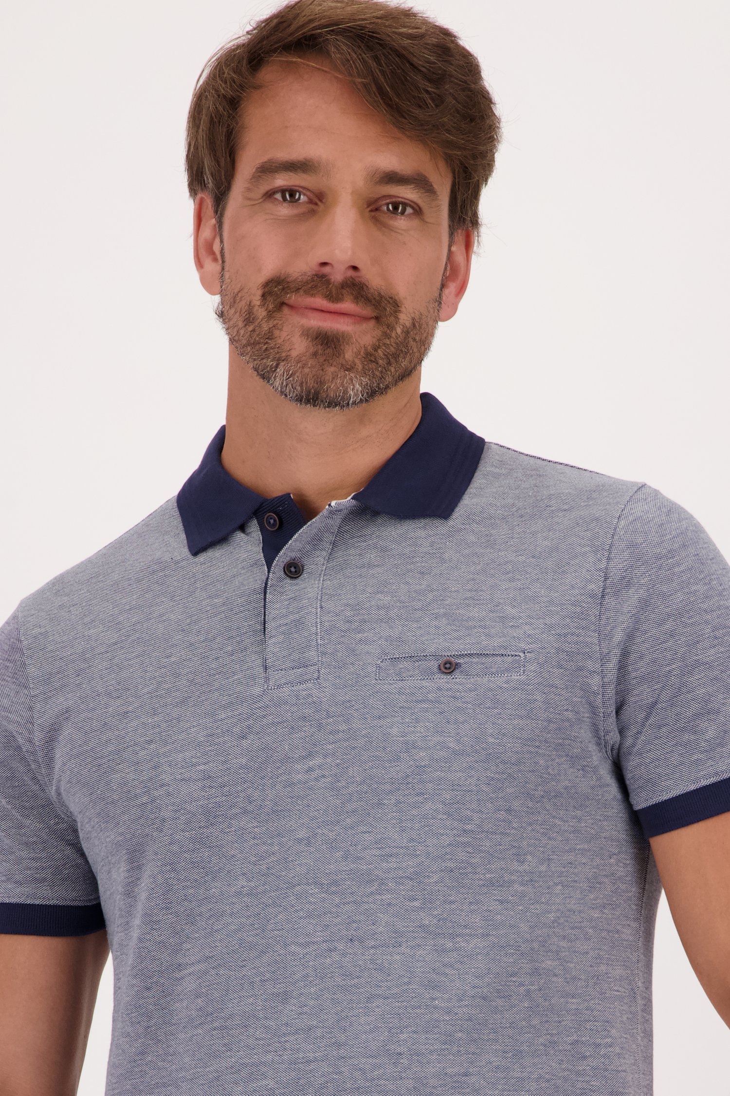 Polo bleu de Dansaert Blue pour Hommes
