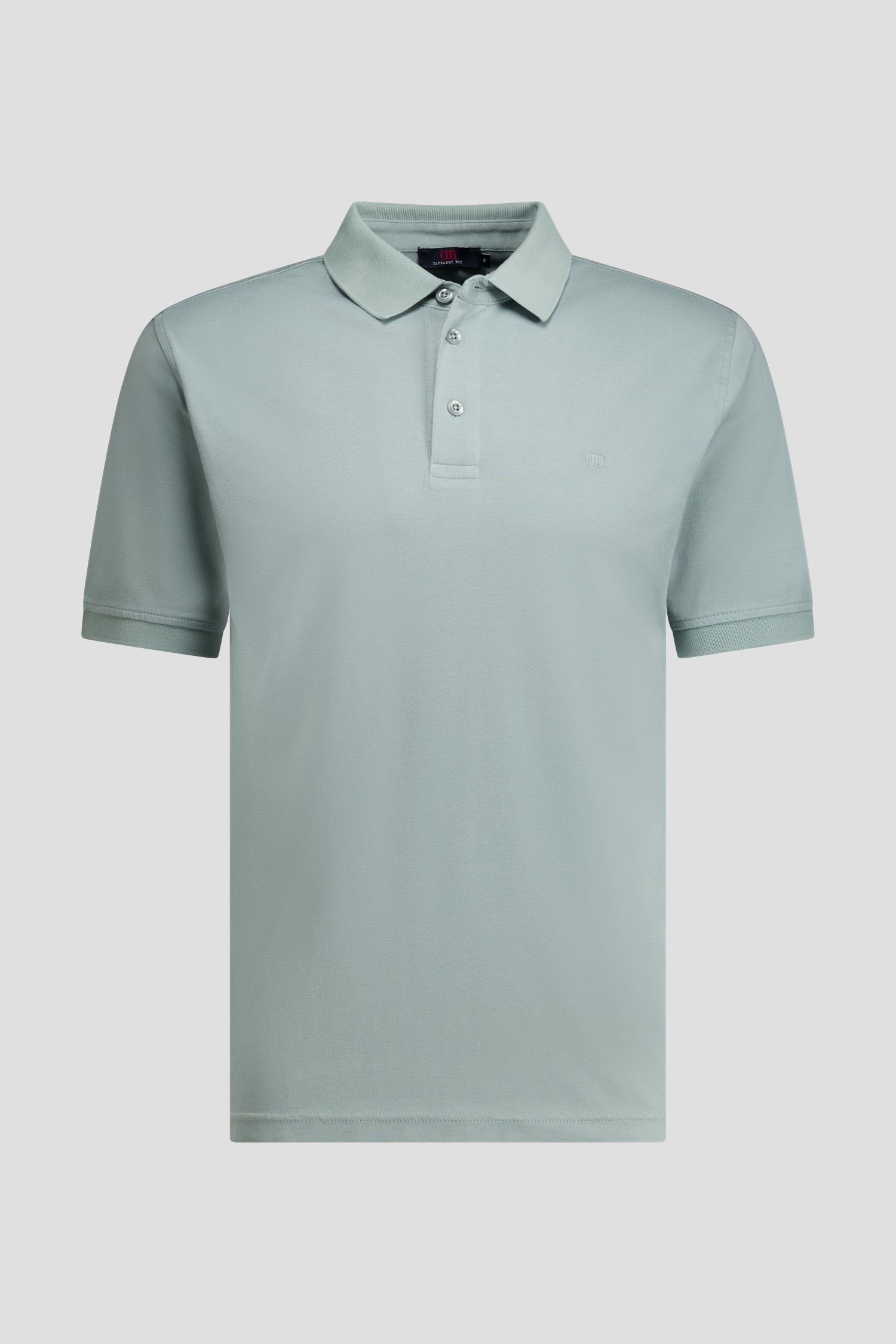 Photo produit 1 de Polo bleu-gris à manches courtes de Dansaert Blue pour Hommes
