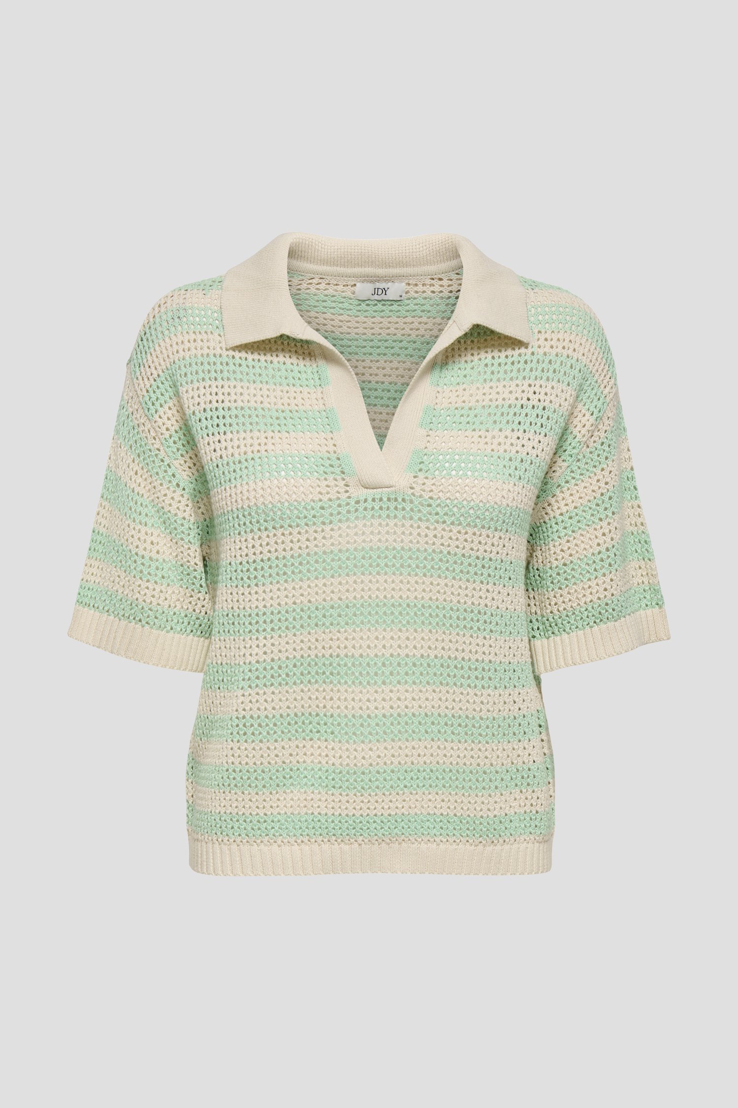 Polo en maille à rayures vert menthe de JDY pour Femmes