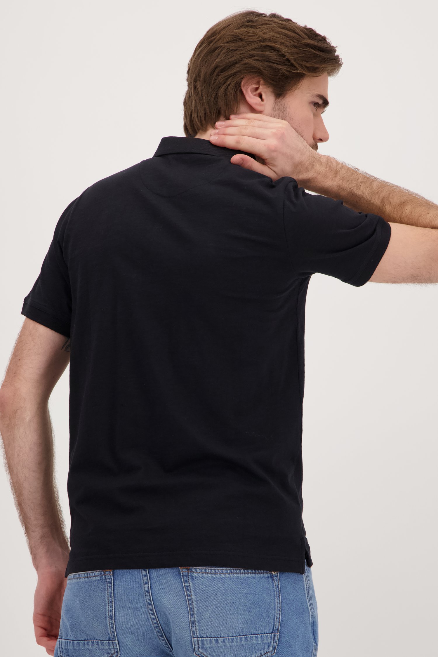 Polo gris foncé de Ravøtt pour Hommes