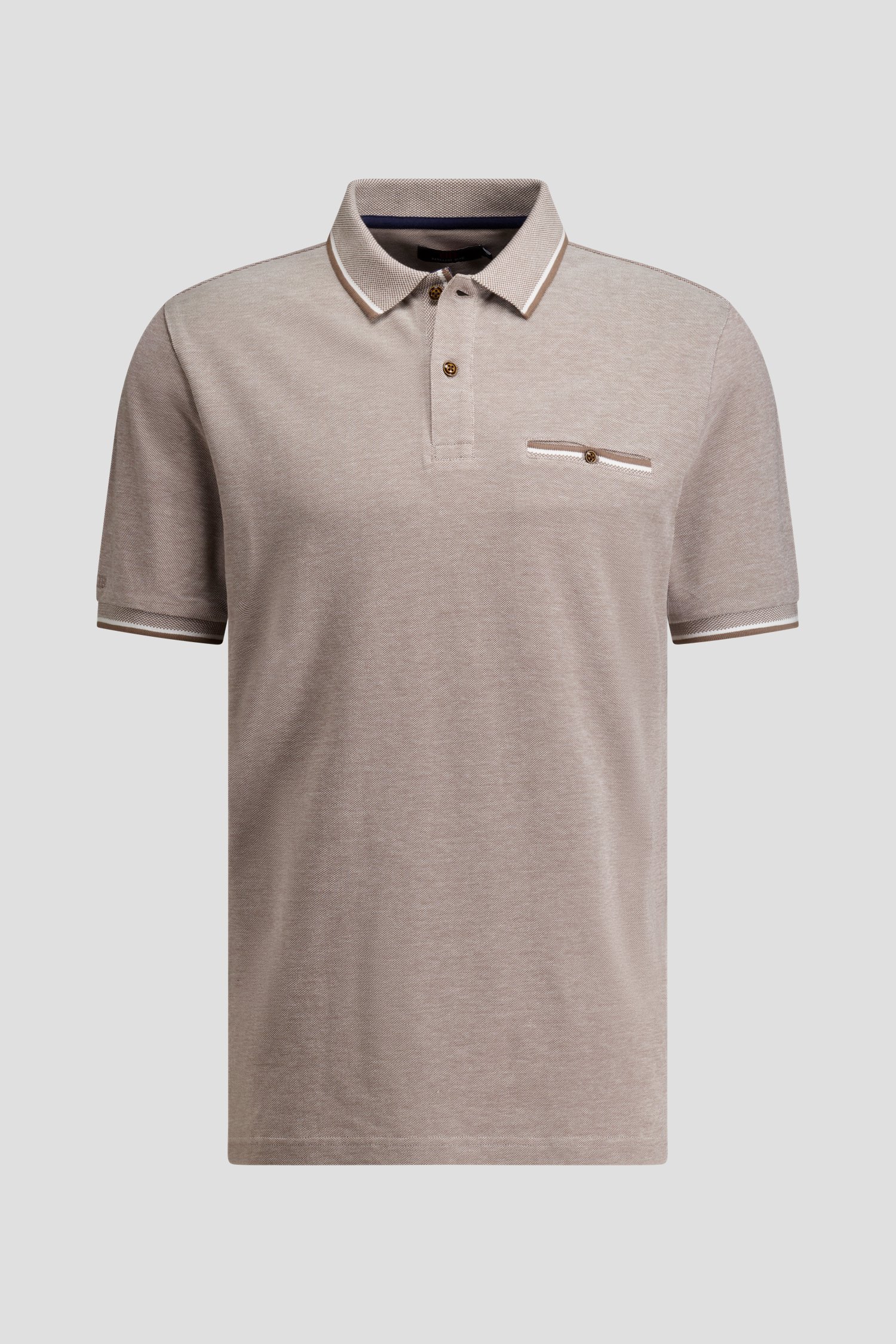 Photo produit 1 de Polo marron à manches courtes de Dansaert Blue pour Hommes