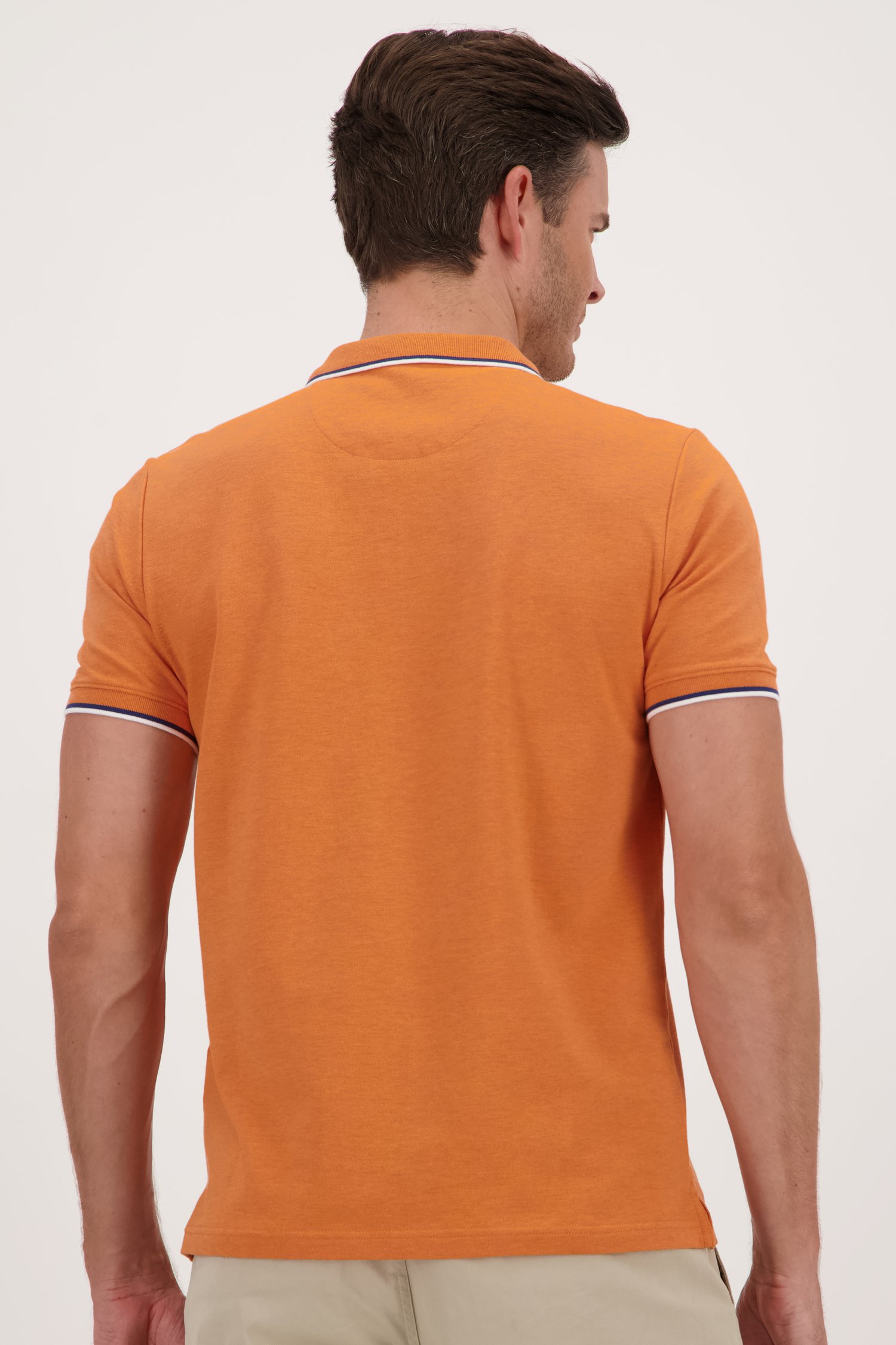 Polo orange à manches courtes	 de Upper East pour Hommes