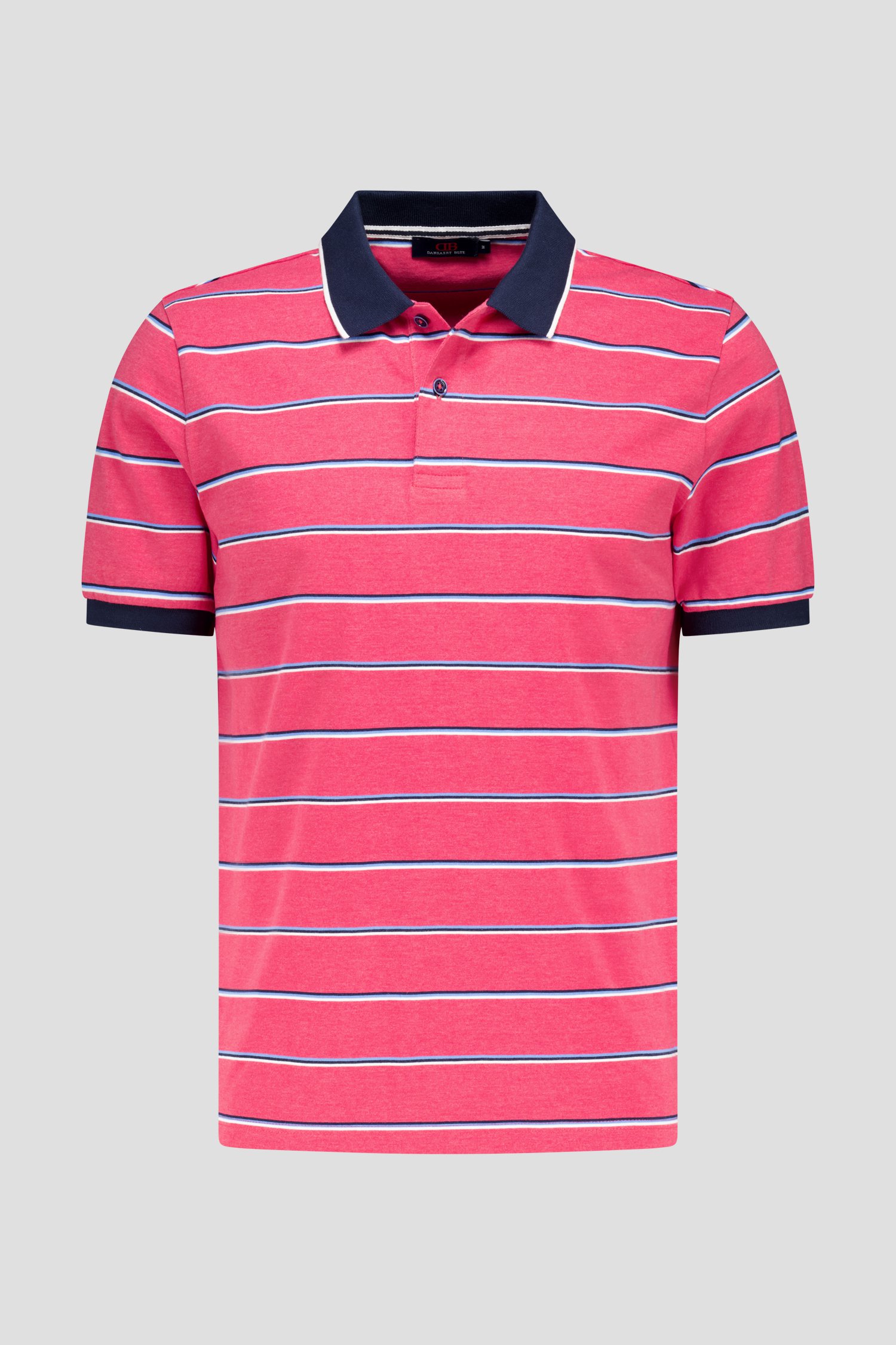 Polo rayé rouge-bleu  de Dansaert Blue pour Hommes
