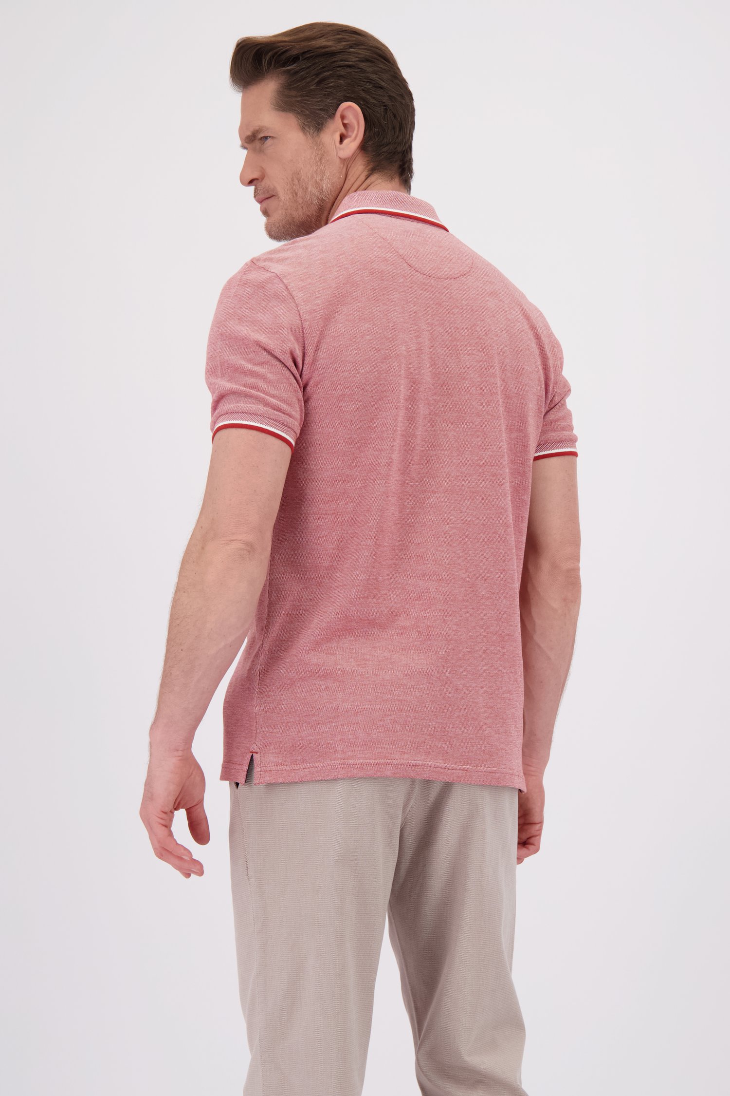 Le dos de Polo rouge à manches courtes de Dansaert Blue pour Hommes