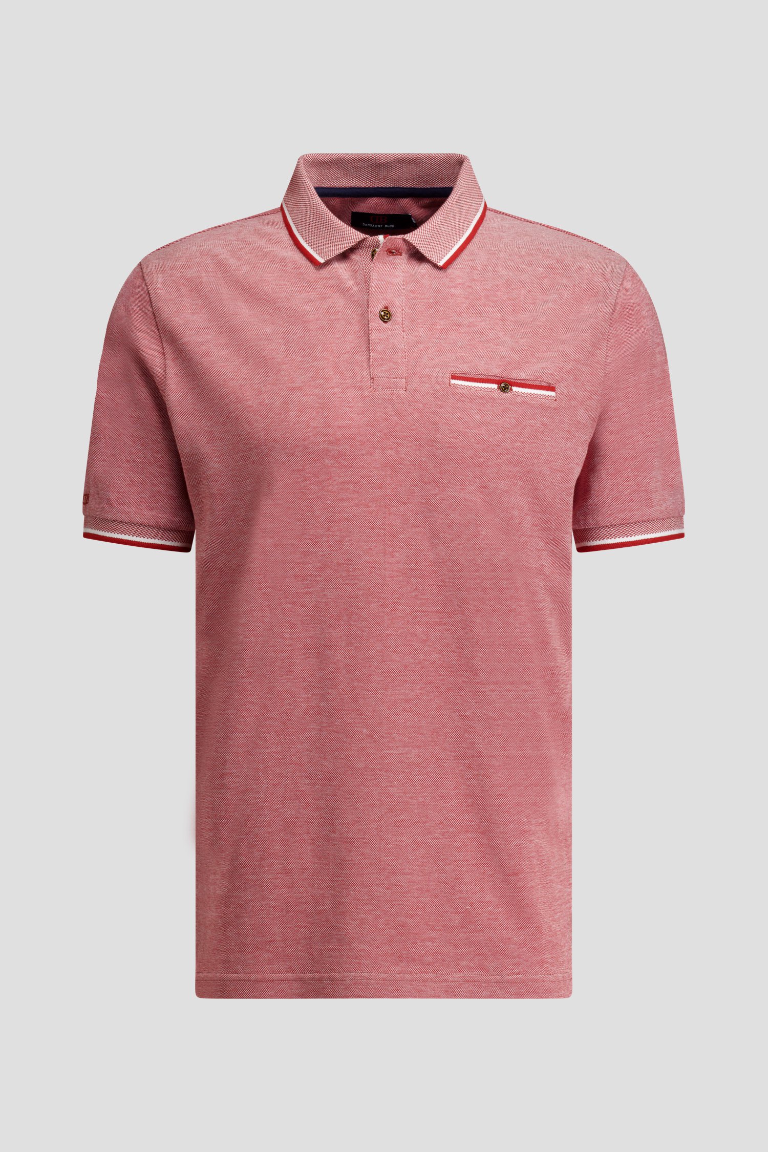 Photo produit 1 de Polo rouge à manches courtes de Dansaert Blue pour Hommes