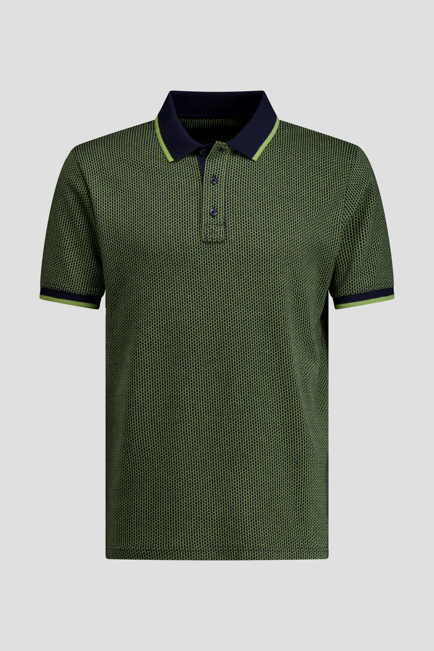 Photo produit 1 de Polo vert à carreaux de Ravøtt pour Hommes