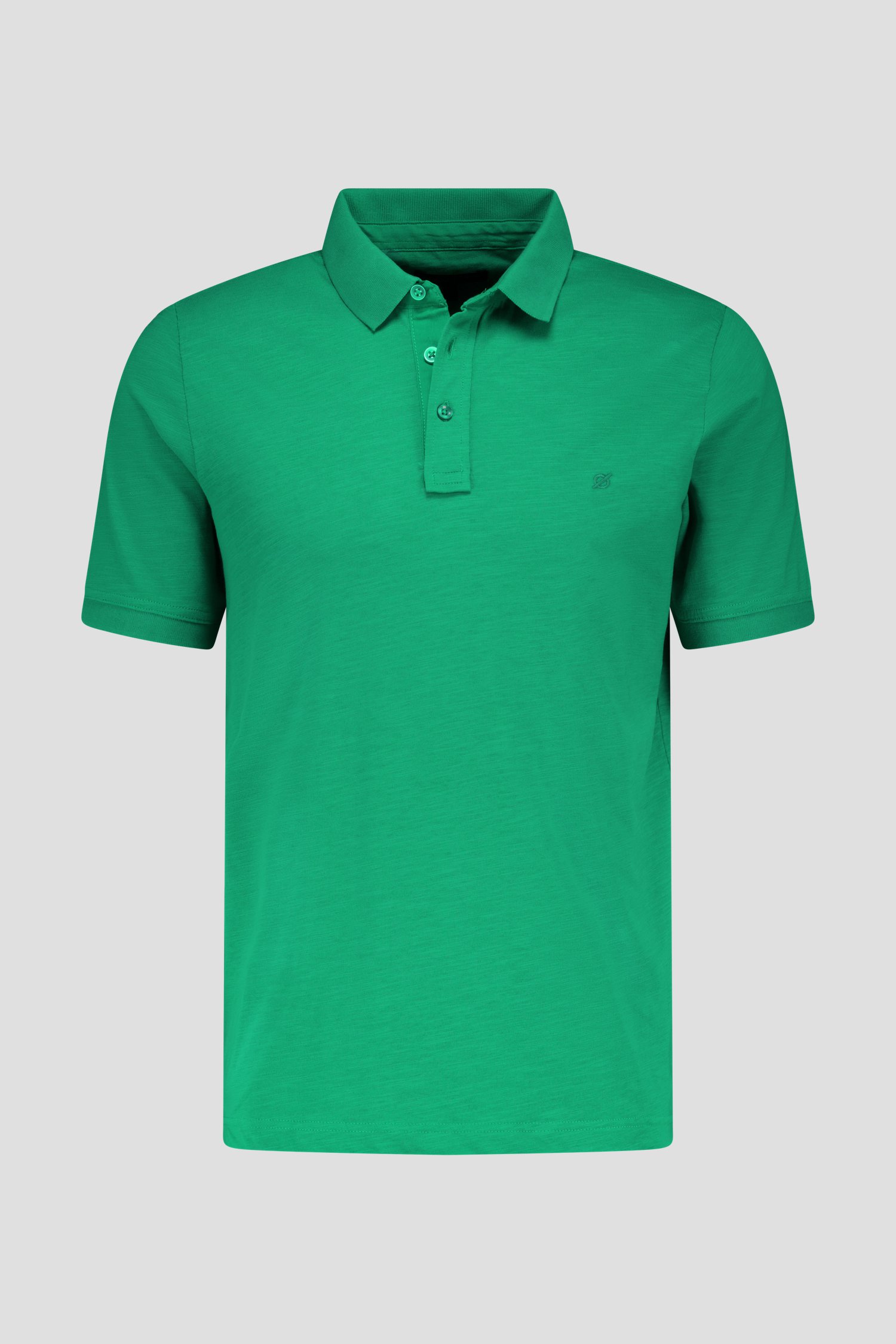 Polo vert à texture rayée de Ravøtt pour Hommes
