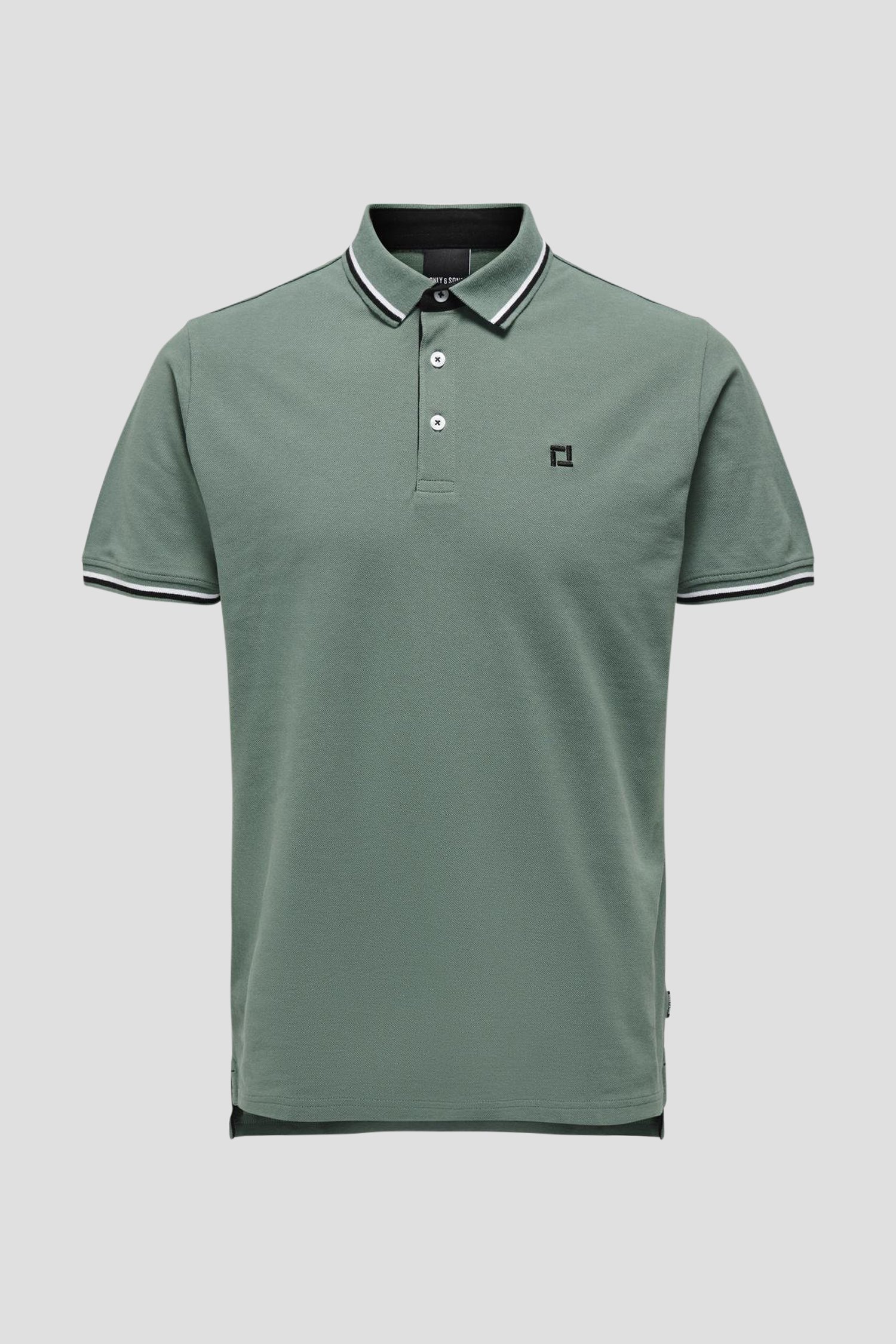 Photo produit 1 de Polo vert foncé à manches courtes de Only & Sons pour Hommes