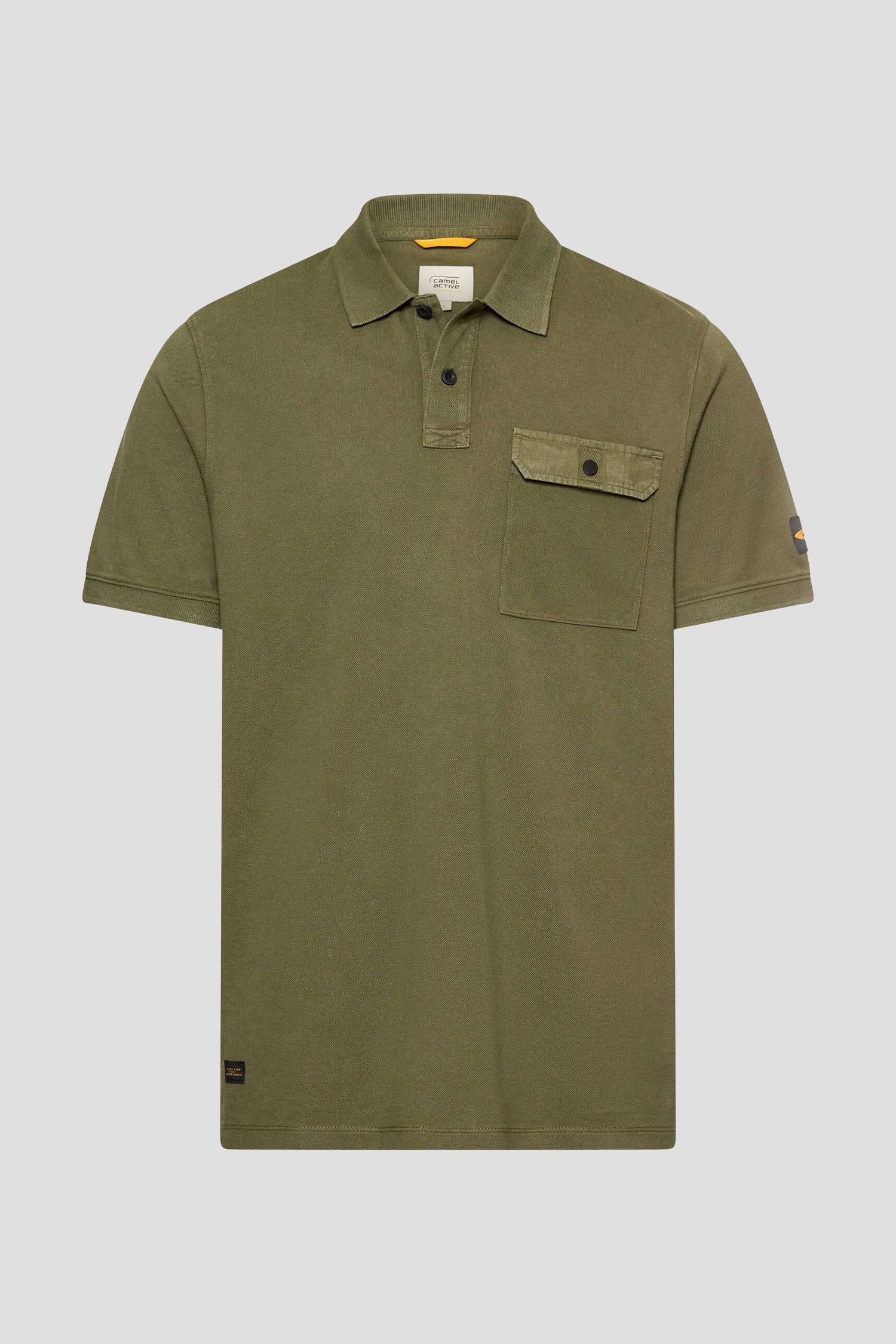 Photo produit 1 de Polo vert olive avec poche de Camel active pour Hommes
