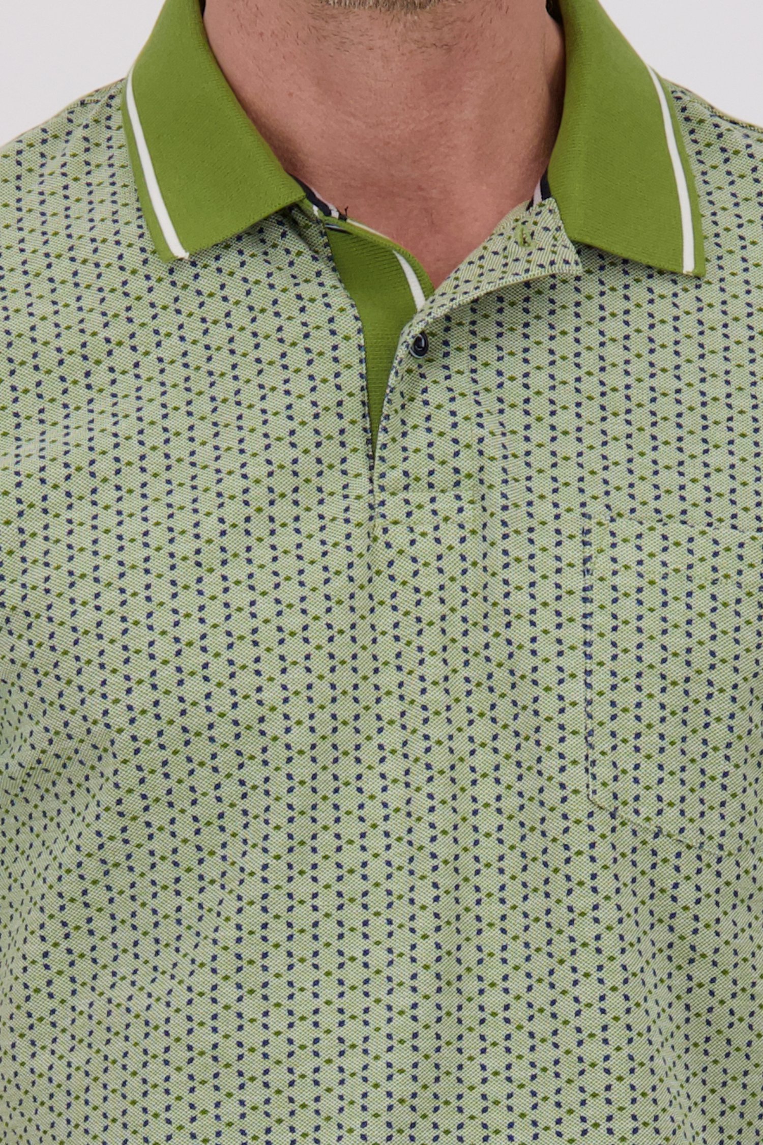 Polo verte avec imprimé de Dansaert Blue pour Hommes