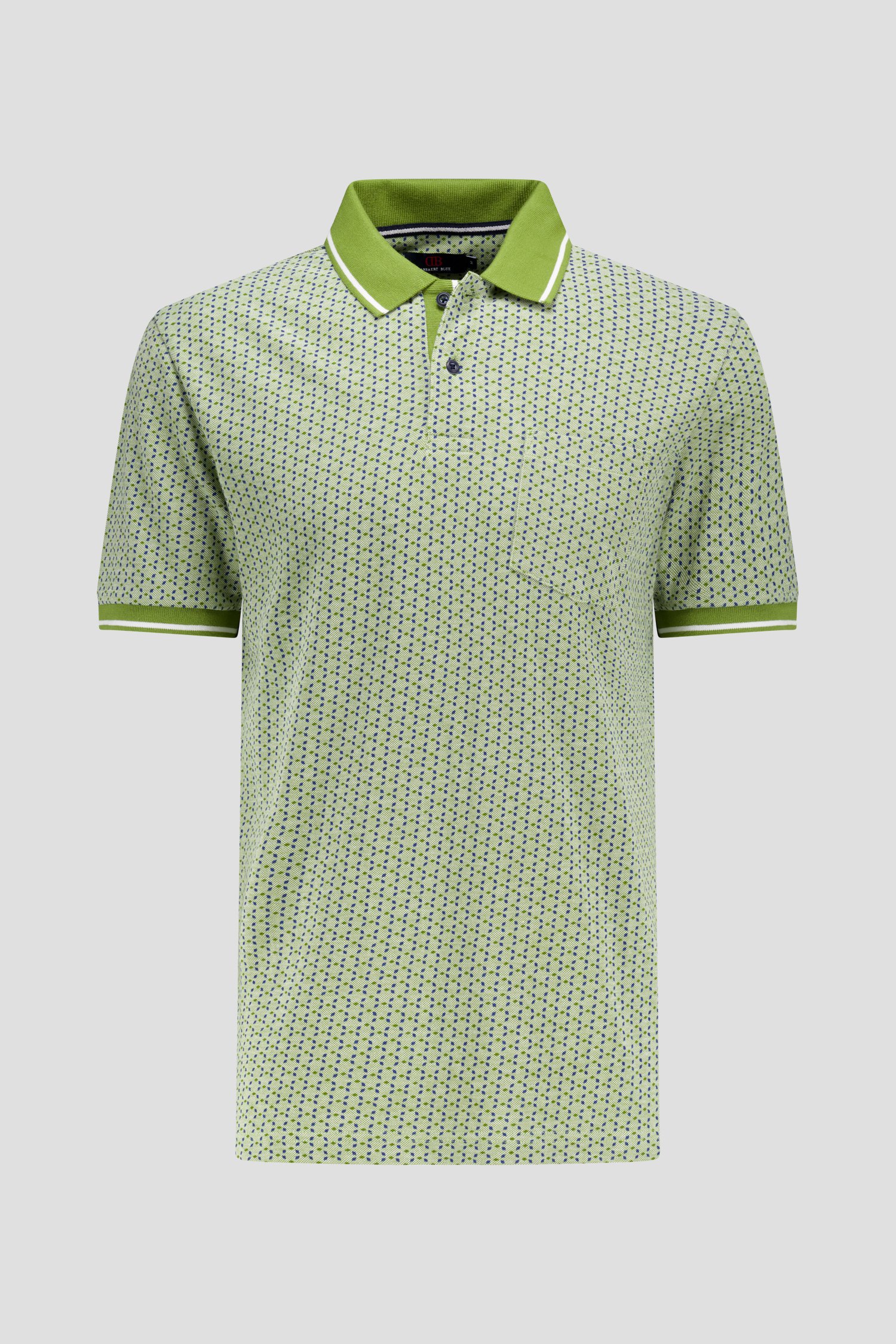 Polo verte avec imprimé de Dansaert Blue pour Hommes