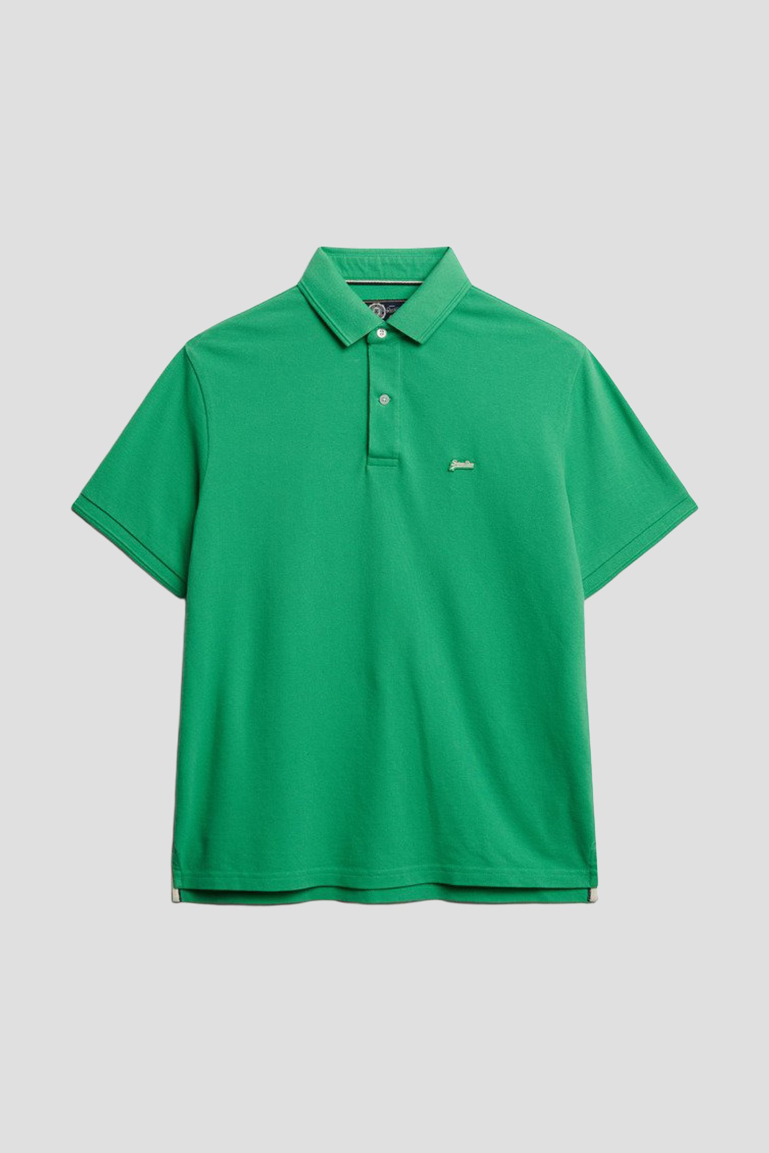 Photo produit 1 de Polo verte en tissu piqué de Superdry pour Hommes