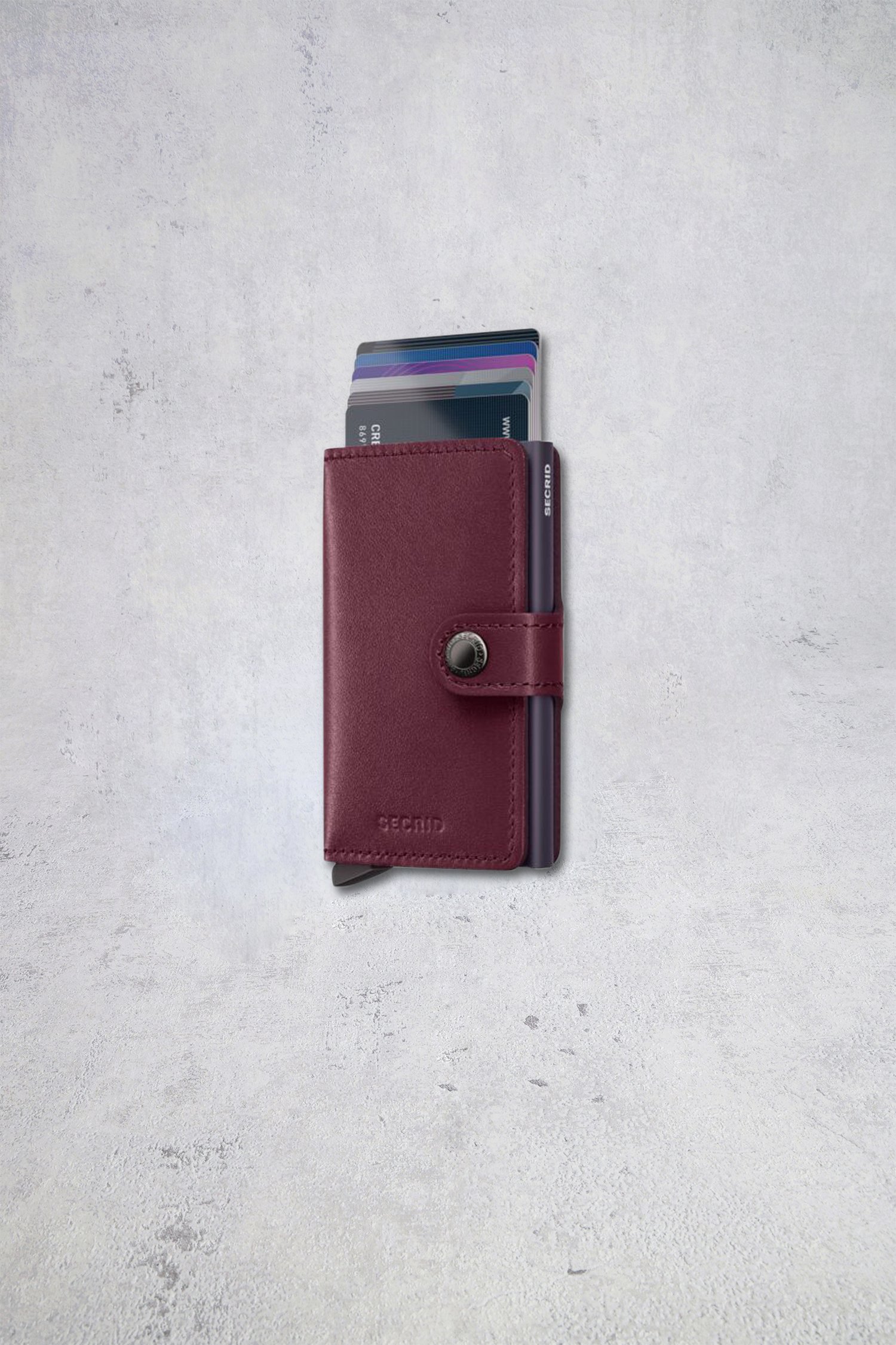 Photo supplémentaire 1 de Porte-cartes en cuir bordeaux de Secri pour Hommes