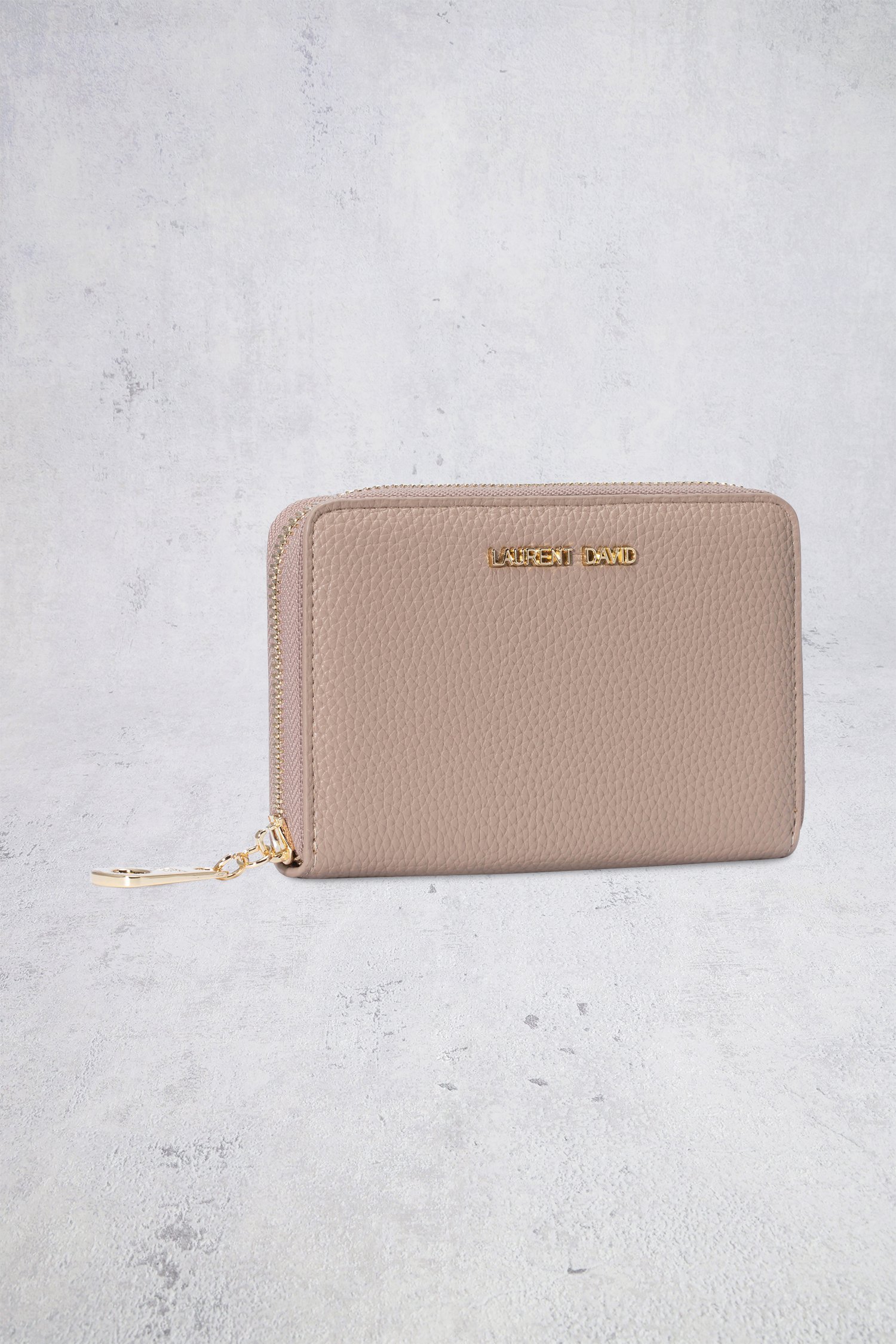 Détail de Portefeuille taupe de Laurent David pour Femmes