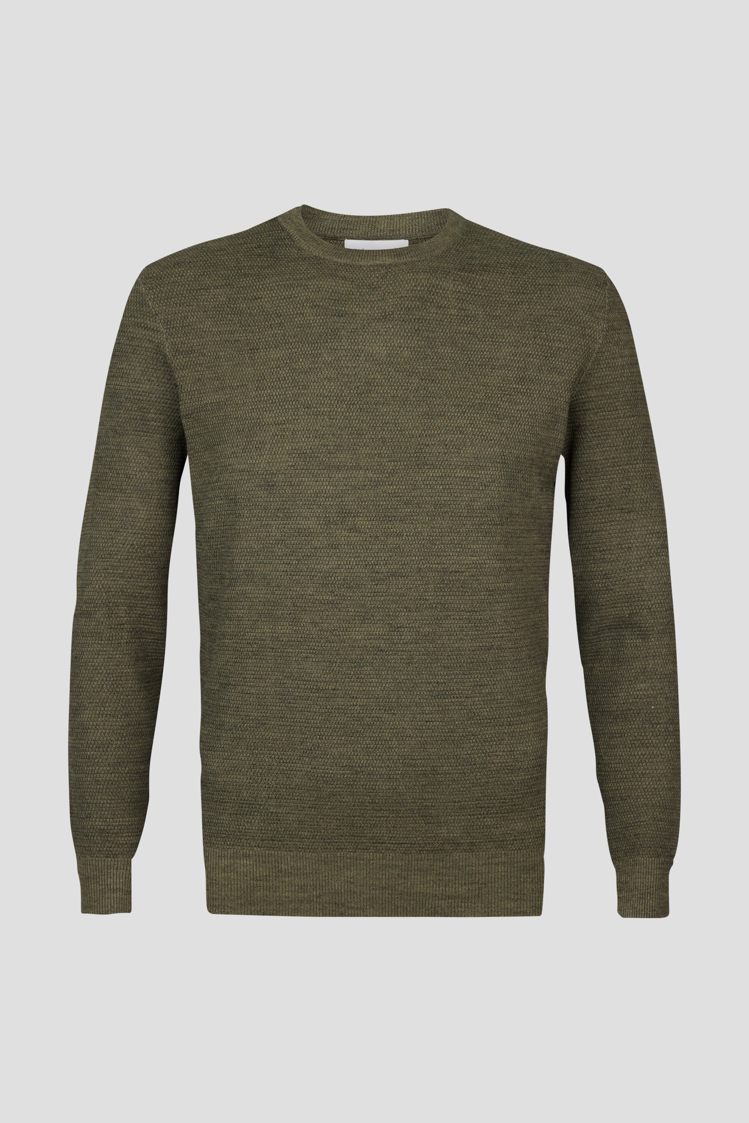 Pull à col rond vert foncé de Michaelis pour Hommes