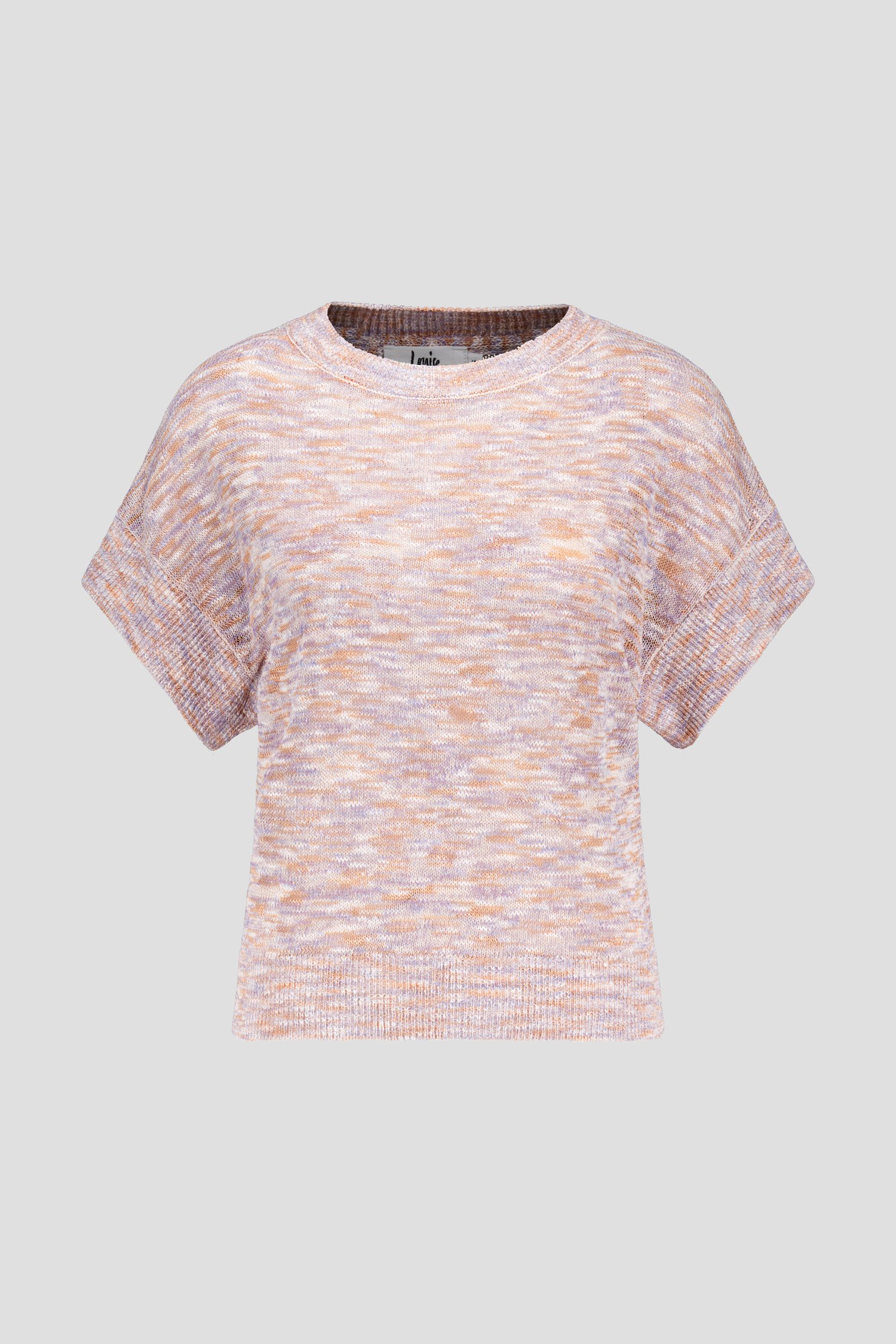 Pull à manches courtes marron violet-rouille de Louise pour Femmes