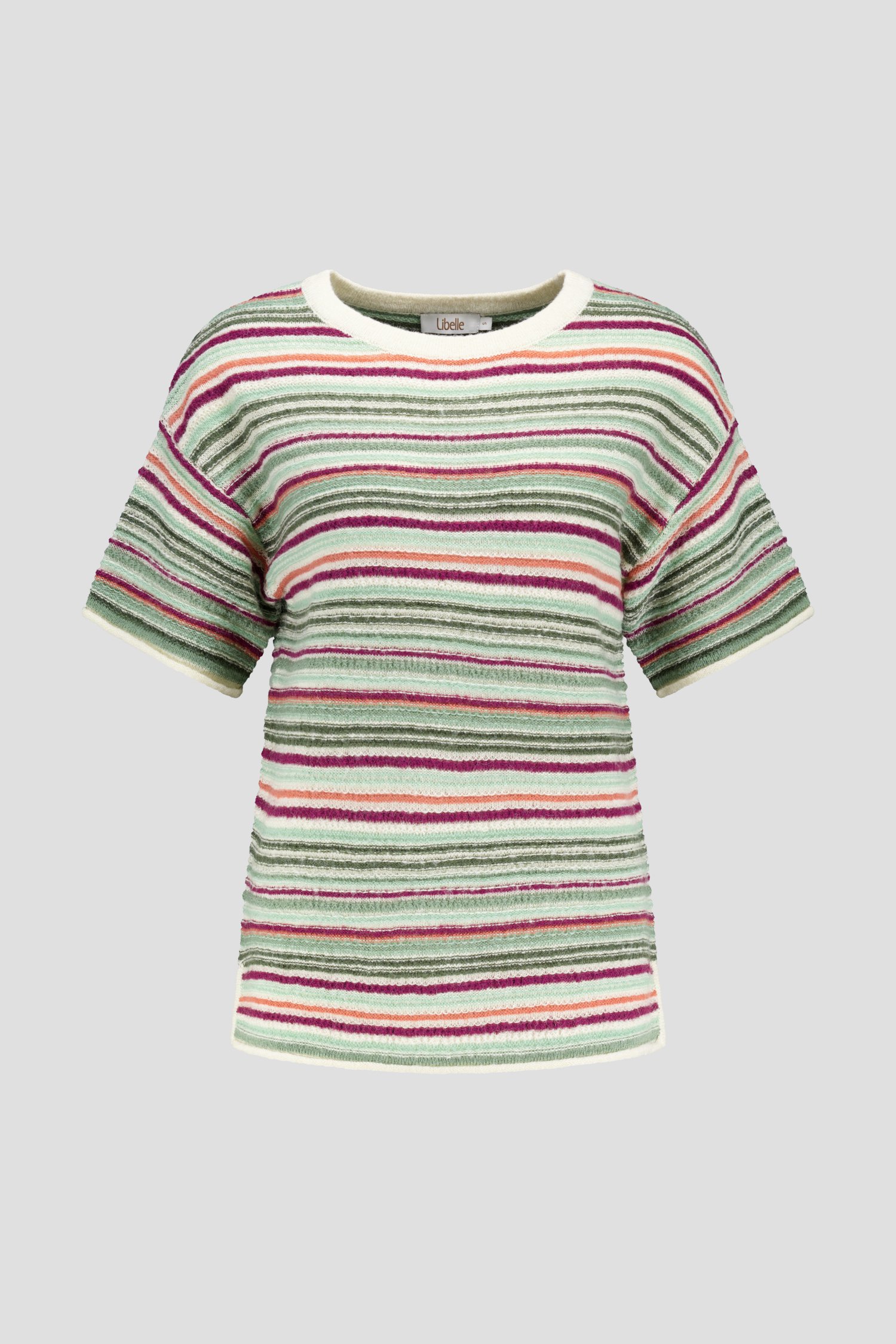 Pull à manches courtes multicolore de Libelle pour Femmes