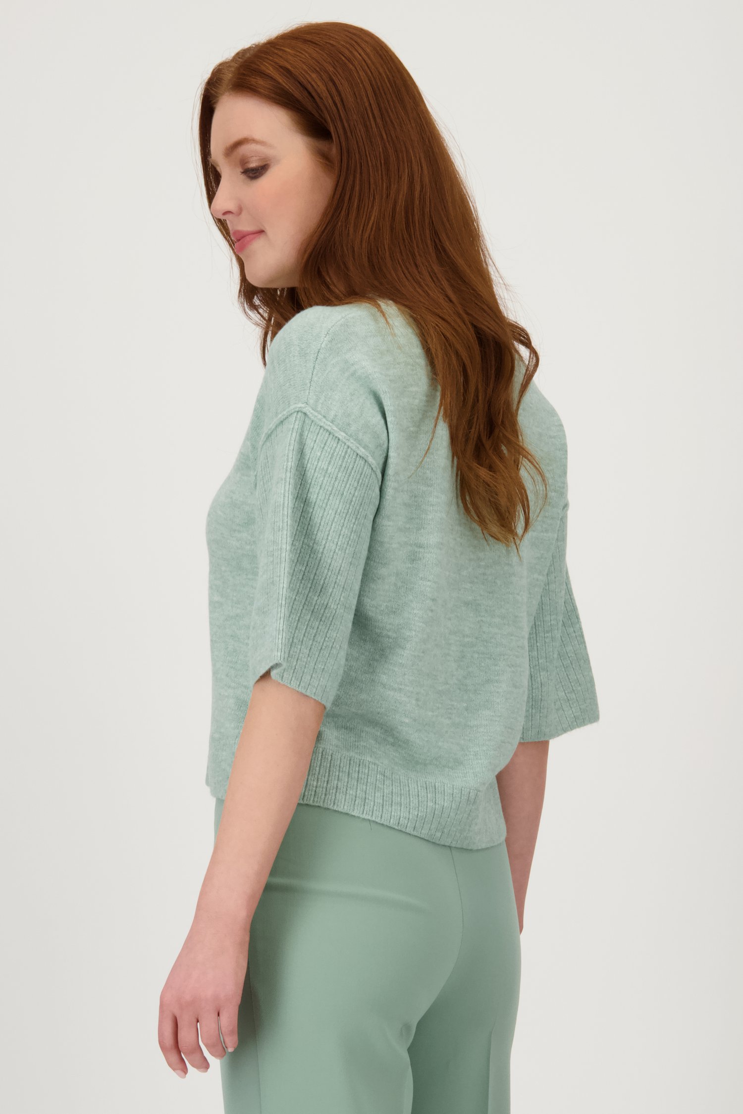 Pull à manches courtes vert clair	 de Libelle pour Femmes
