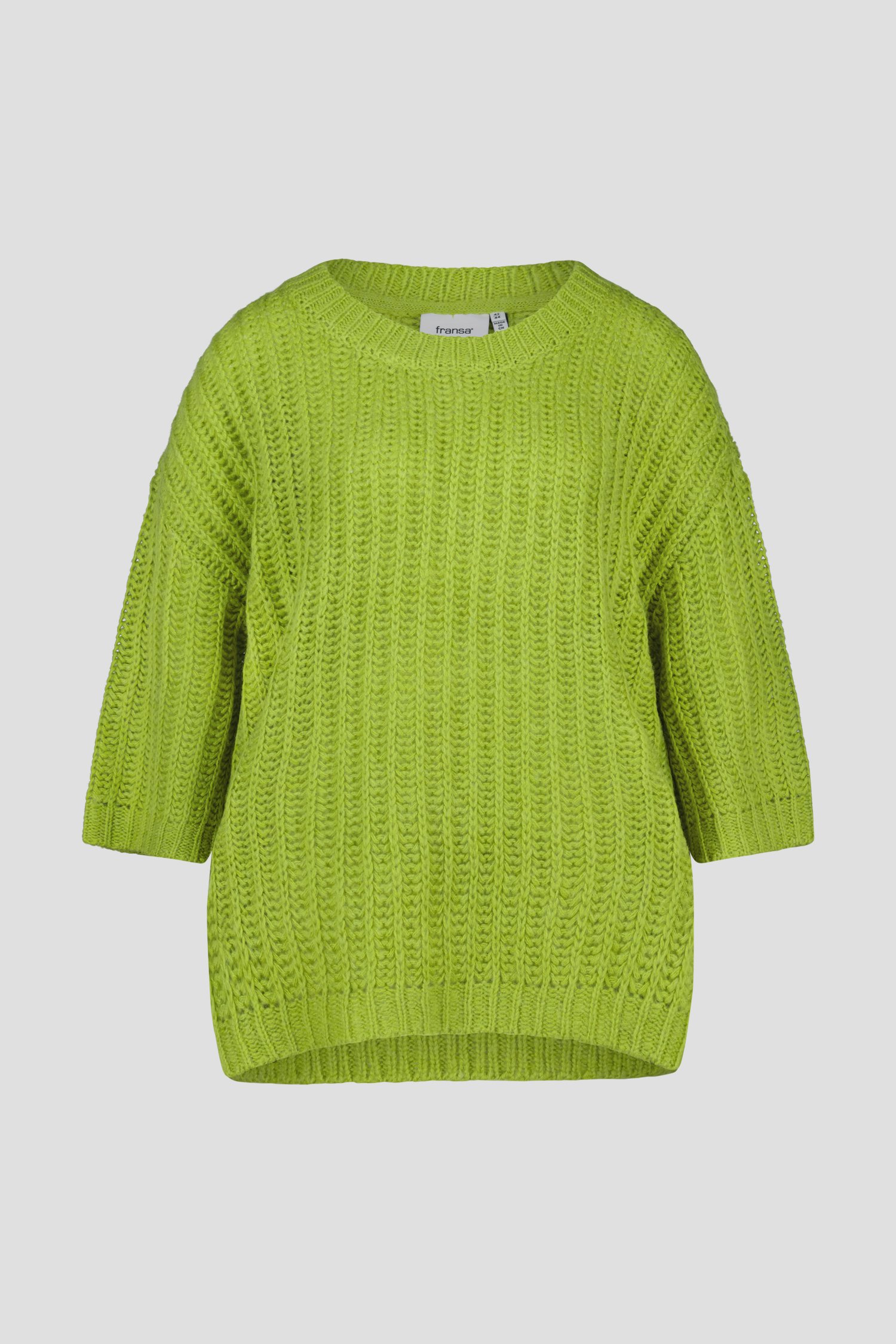 Pull à manches courtes vert de Fransa pour Femmes