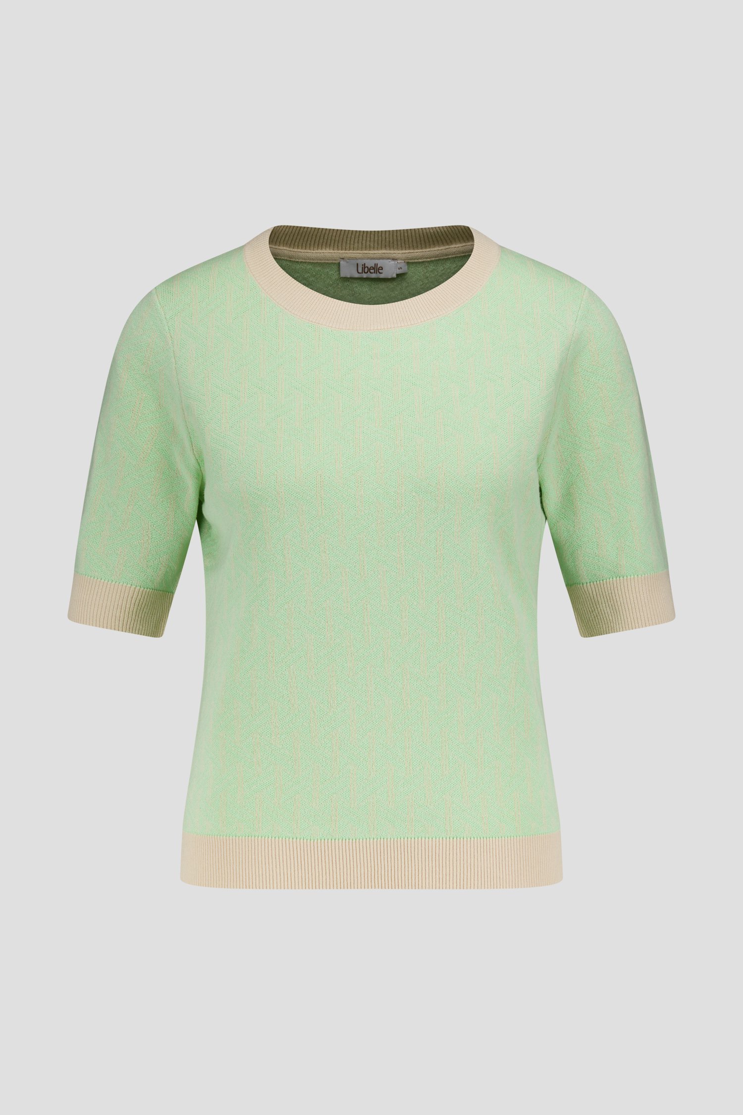 Photo produit 1 de Pull à manches courtes vert pastel de Libelle pour Femmes