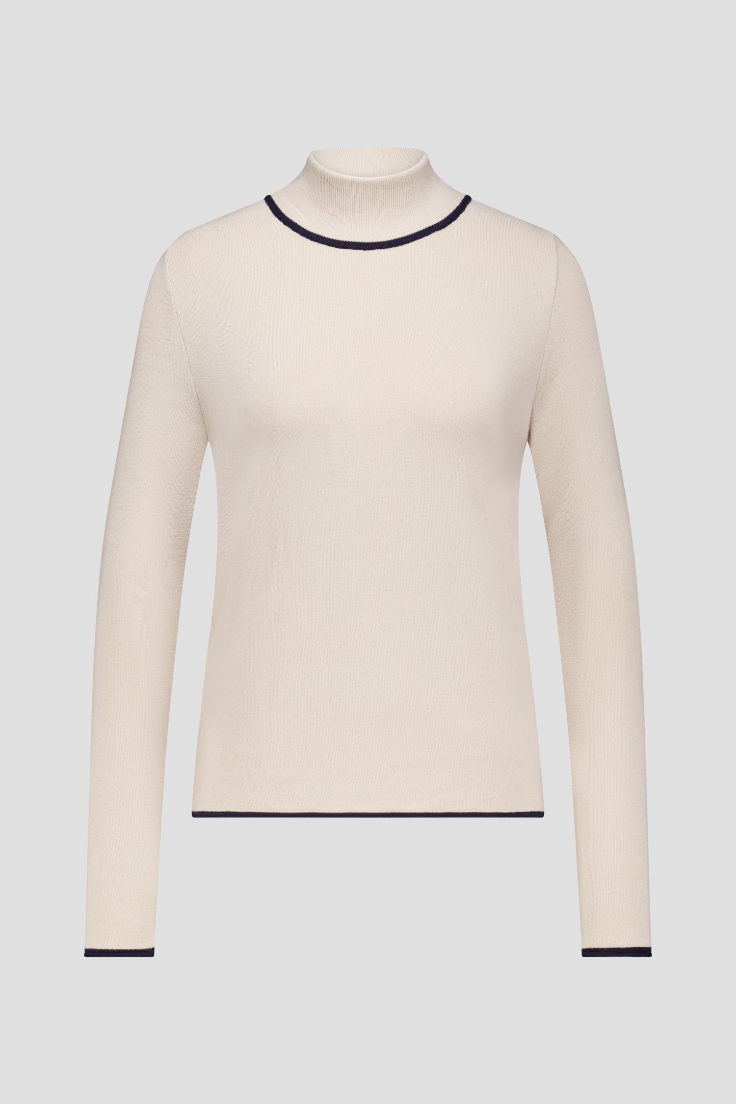 Photo produit 1 de Pull beige à col montant de AC by Annelien Coorevits pour Femmes