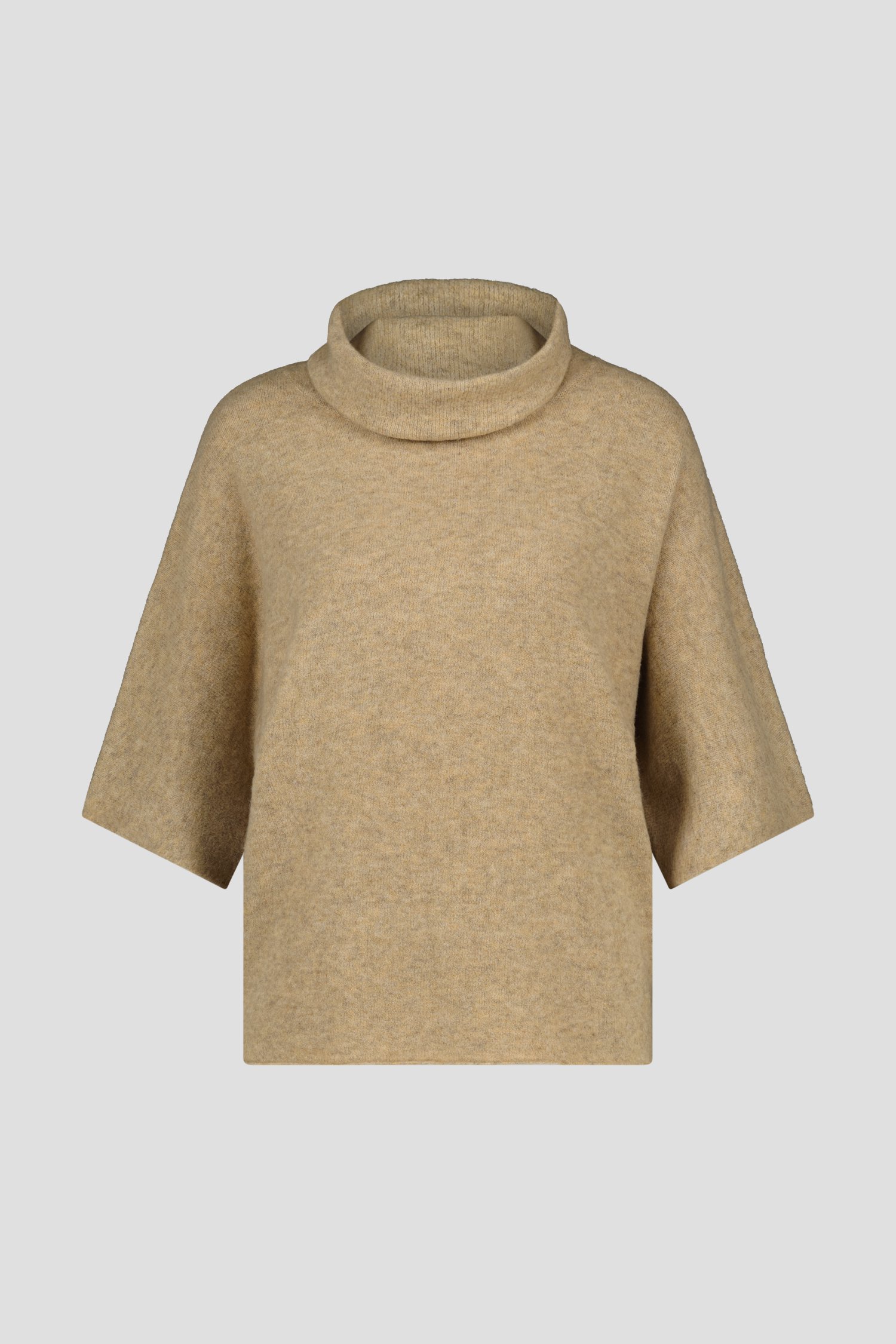 Pull beige à col roulé de D'Auvry pour Femmes
