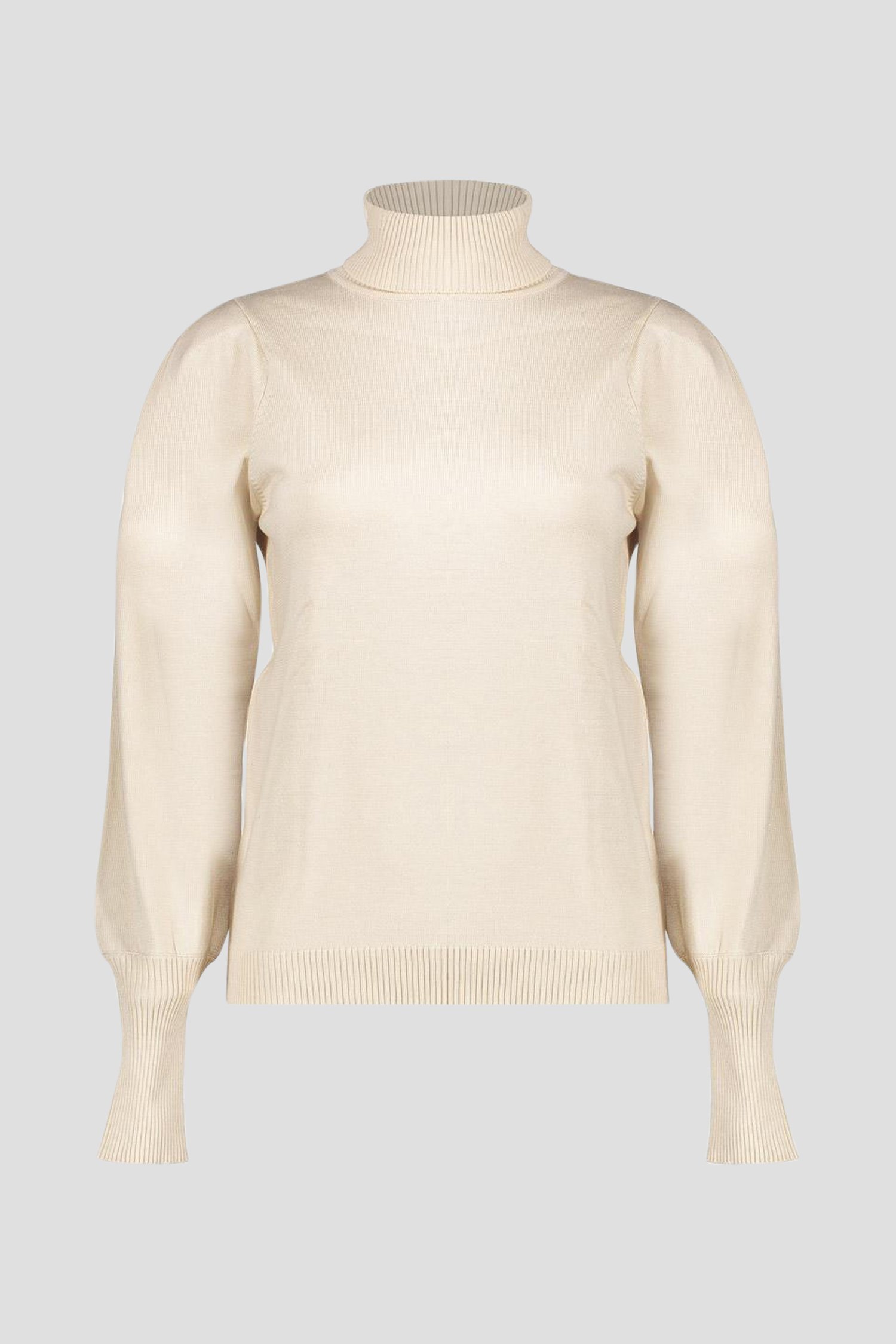 Photo produit 1 de Pull beige à col roulé de Geisha pour Femmes