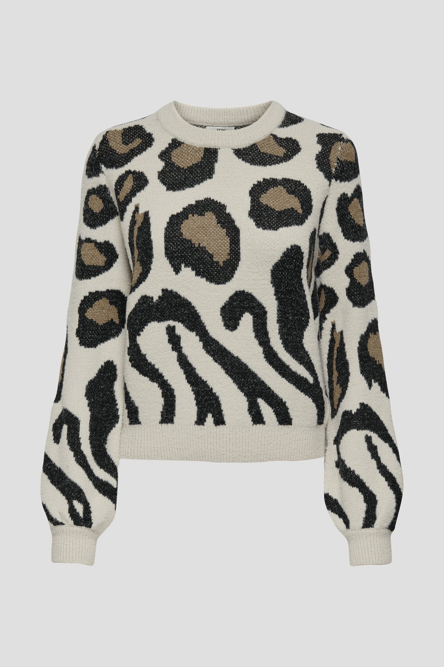 Photo produit 1 de Pull beige à imprimé animalier noir  de JDY pour Femmes