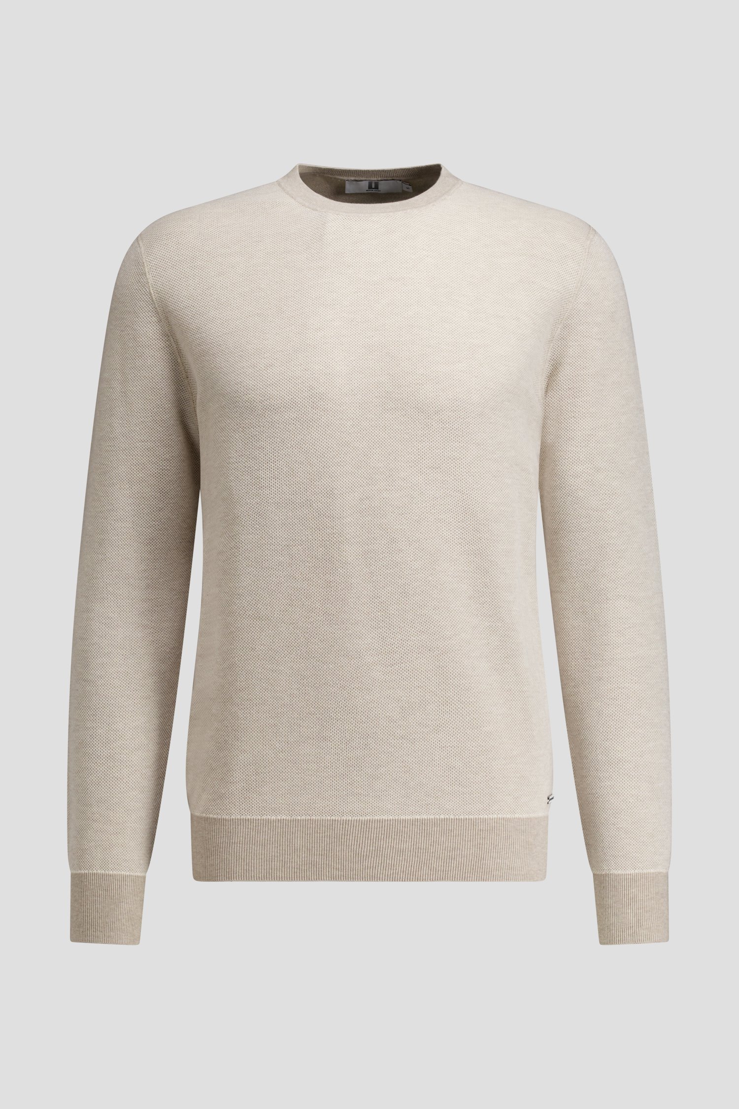 Photo produit 1 de Pull beige clair à col rond  de Upper East pour Hommes