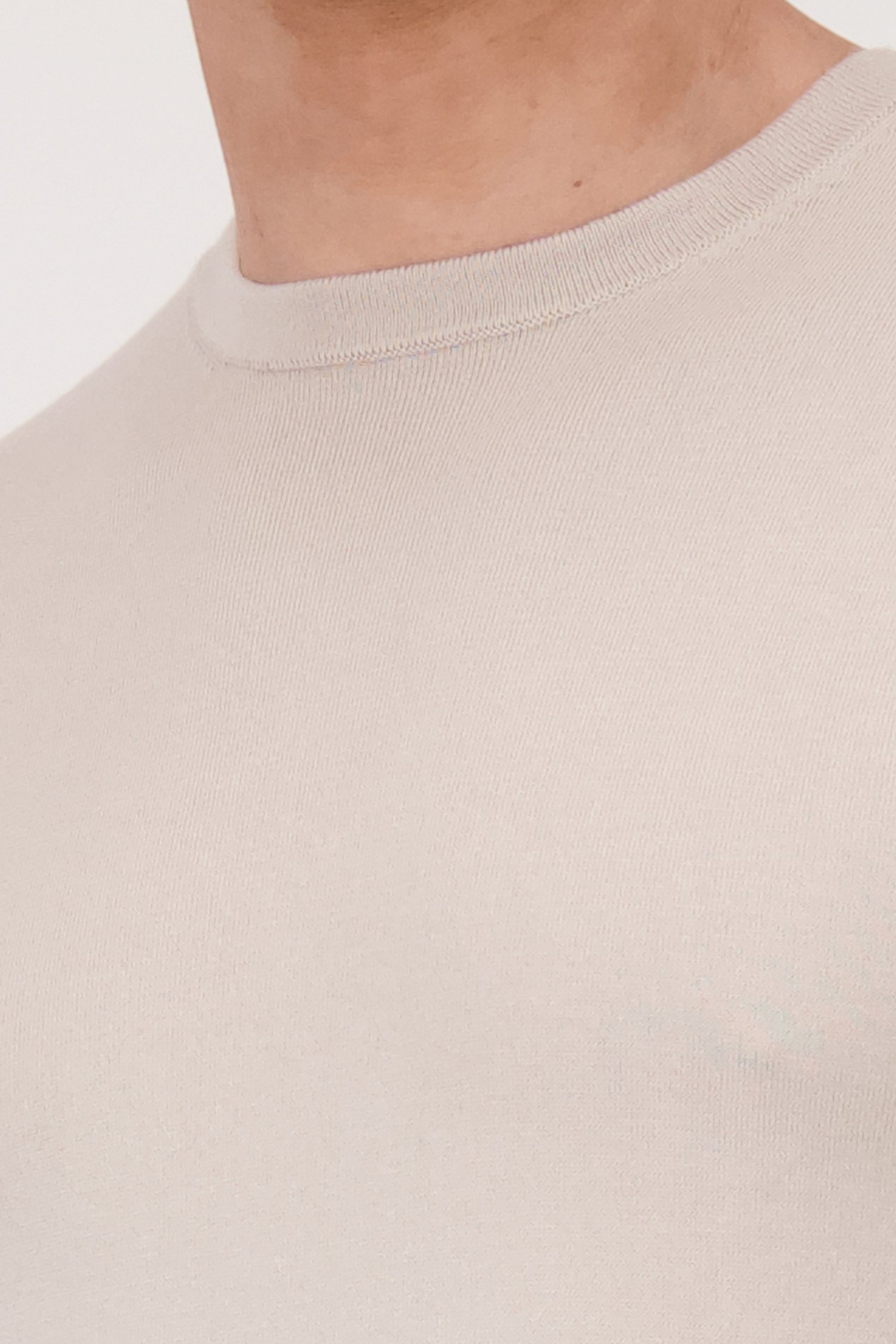 Pull beige en maille fine de ONLY & SONS pour Hommes