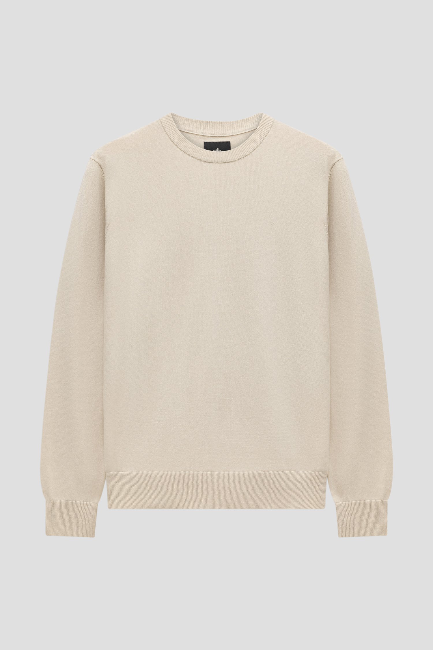 Photo produit 1 de Pull beige fin en coton de Bluefields pour Hommes