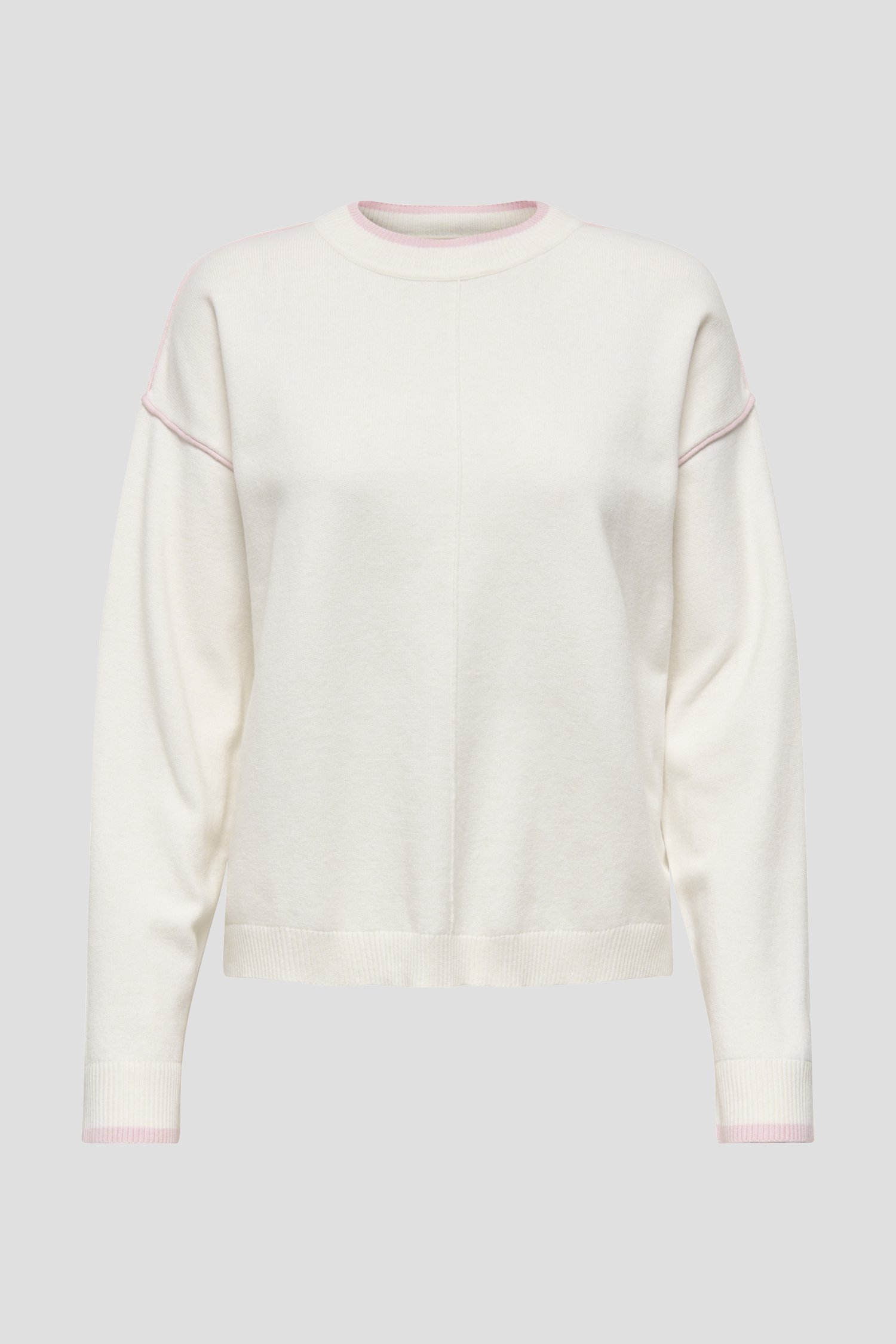 Photo produit 1 de Pull blanc avec accents roses de JDY pour Femmes