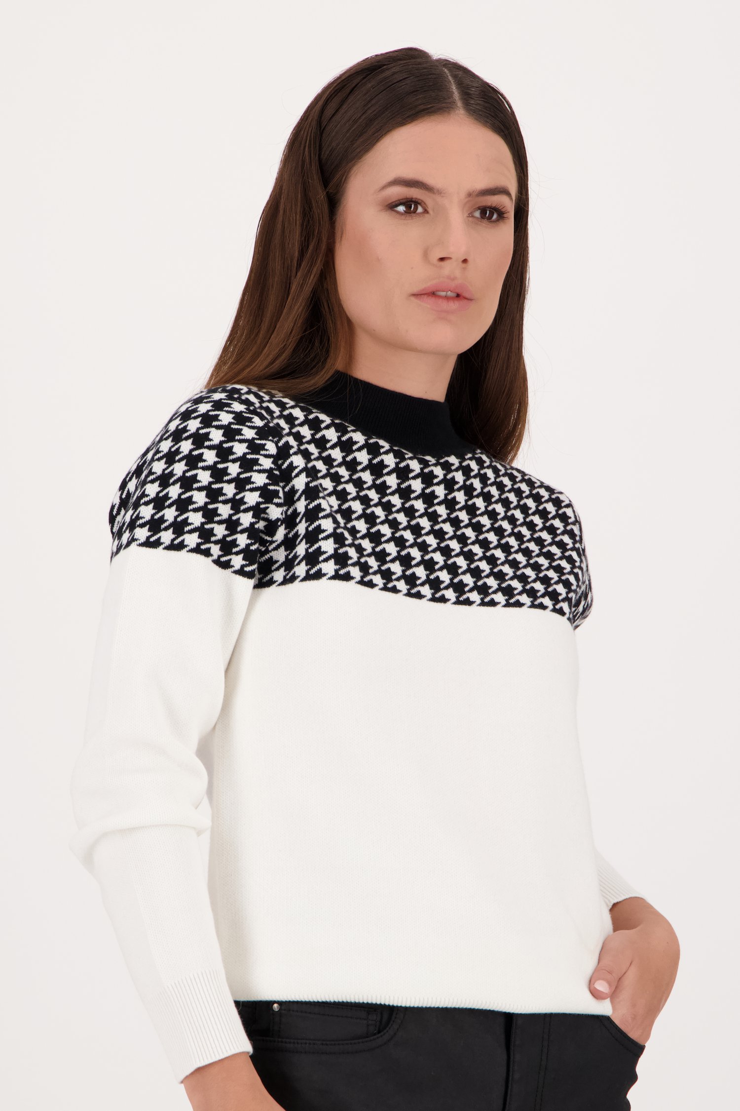 Pull motif 2024 pied de poule