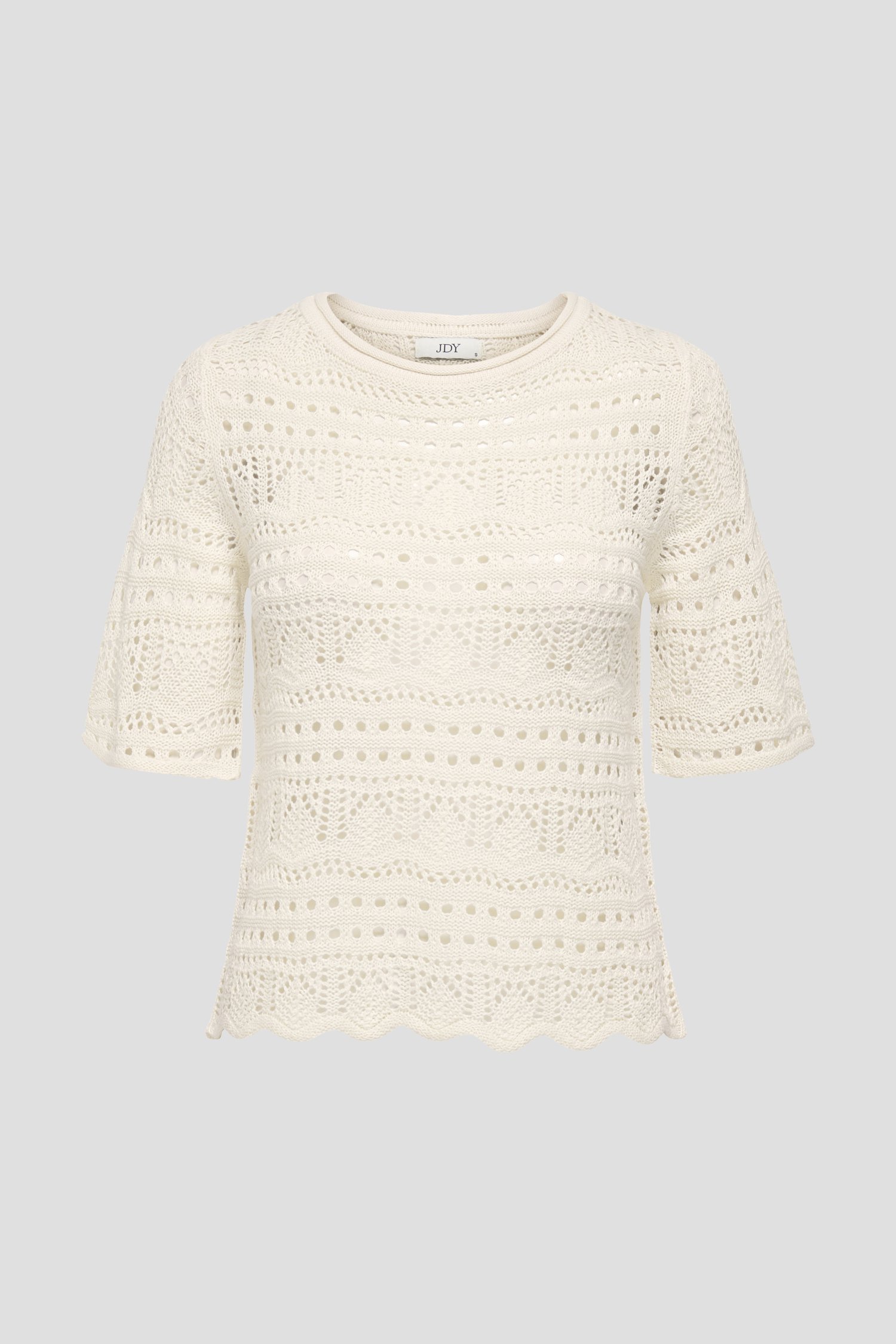 Photo produit 1 de Pull blanc en maille à manches courtes de JDY pour Femmes