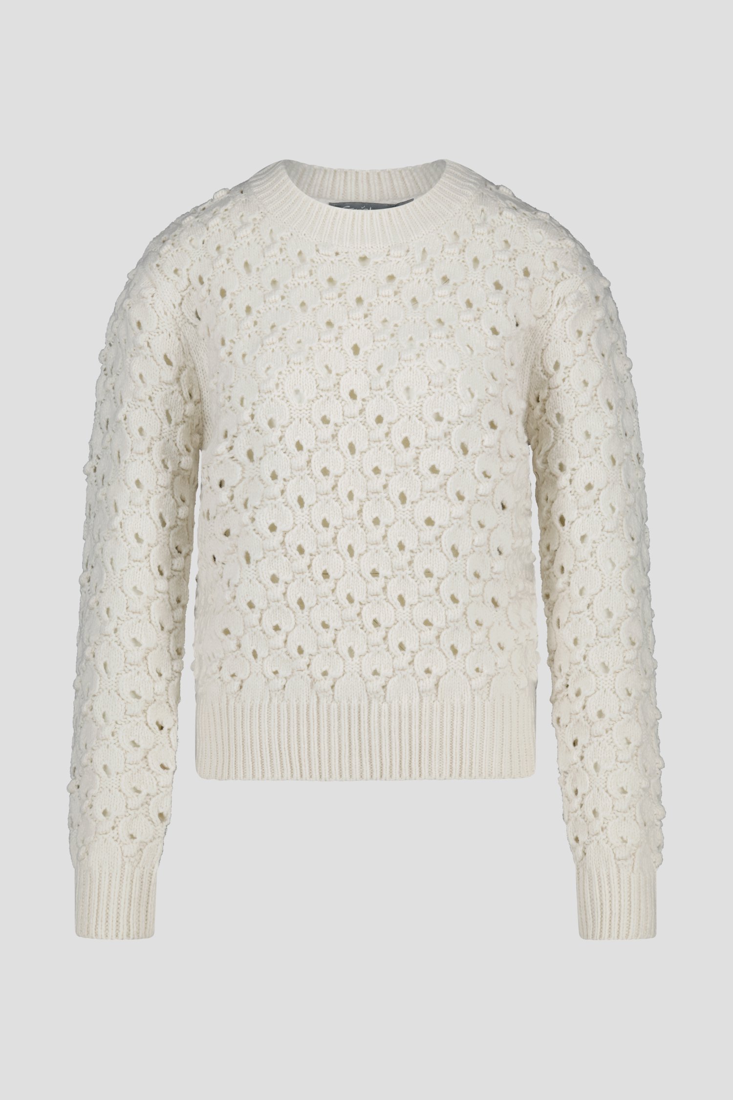 Pull blanc tricoté en Ajour de Geisha pour Femmes