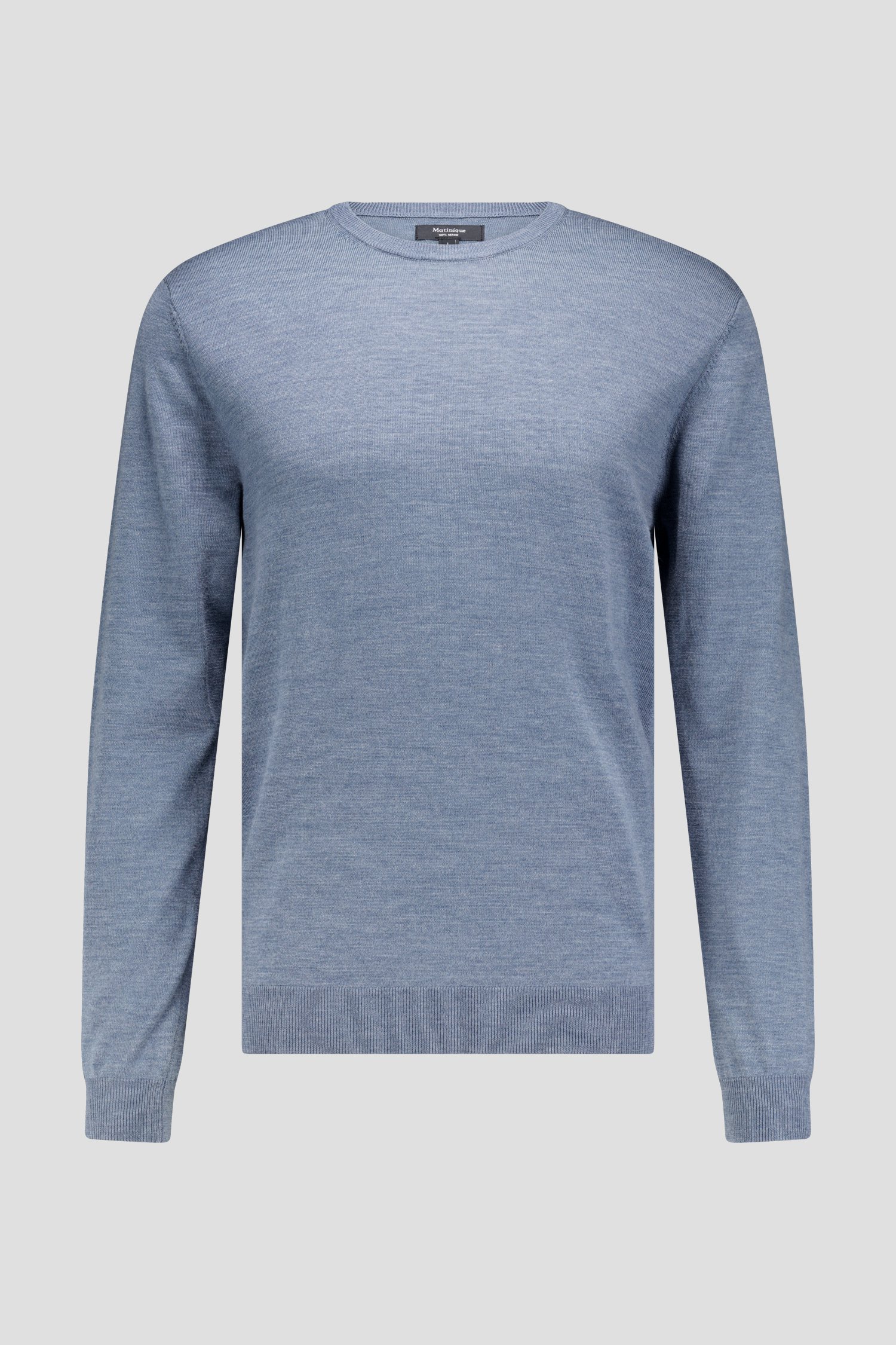 Photo produit 1 de Pull bleu à col rond de Matinique pour Hommes