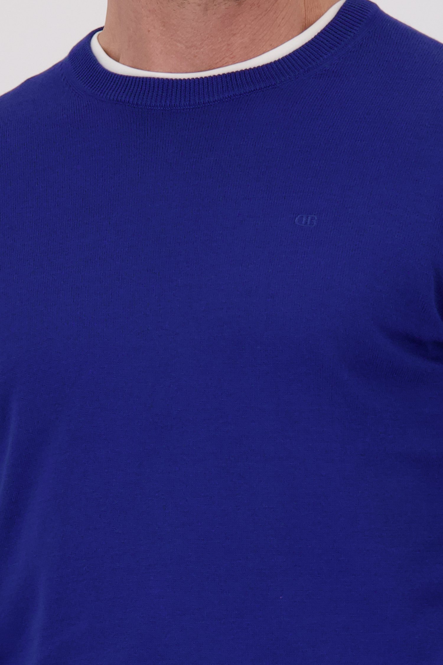 Pull bleu avec col rond de Dansaert Blue pour Hommes
