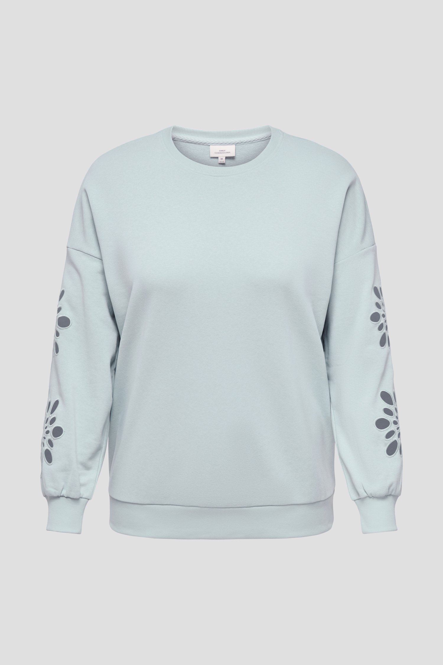 Pull bleu ciel avec manches brodées de Only Carmakoma pour Femmes