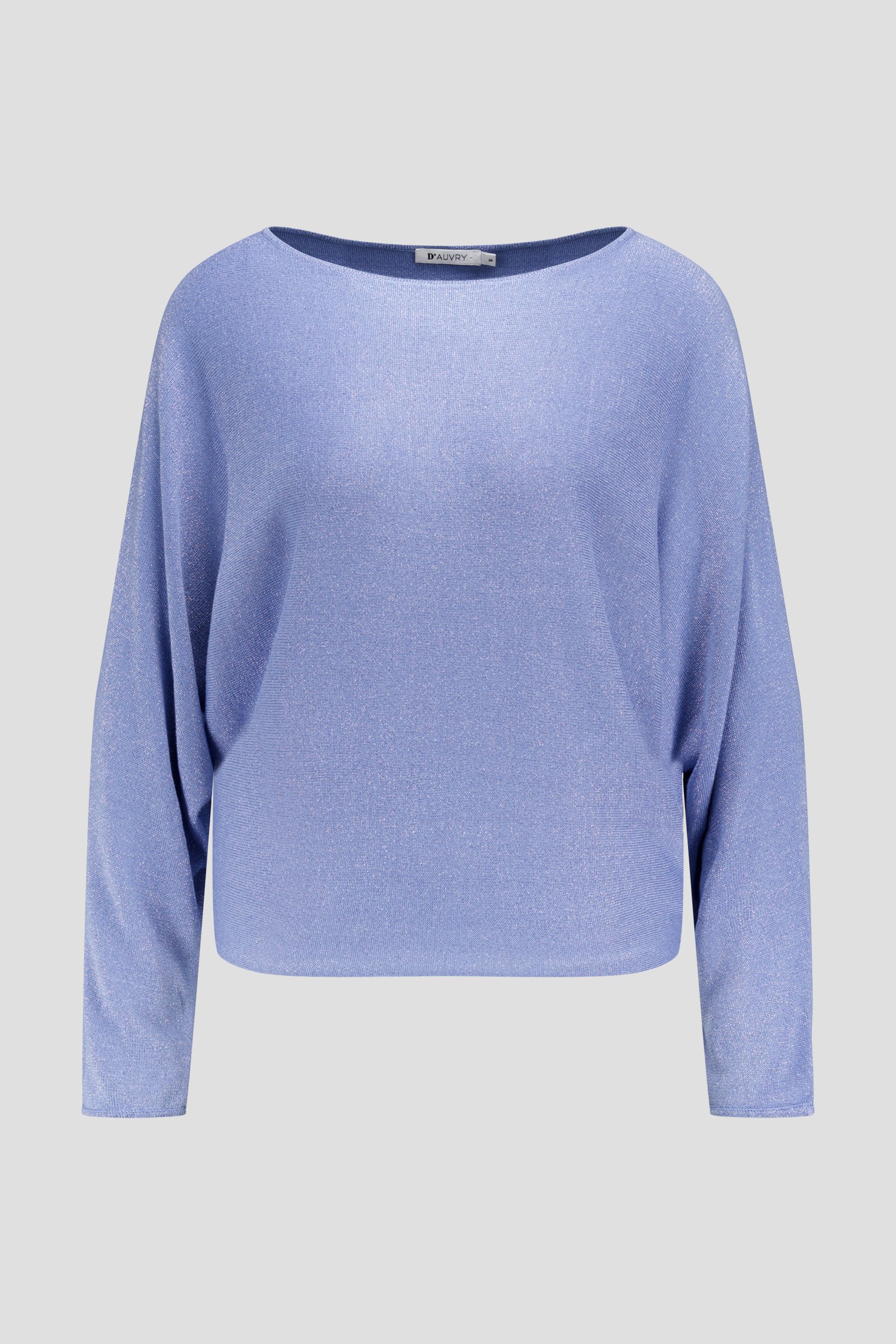 Pull bleu clair avec strass et encolure ronde de D'Auvry pour Femmes