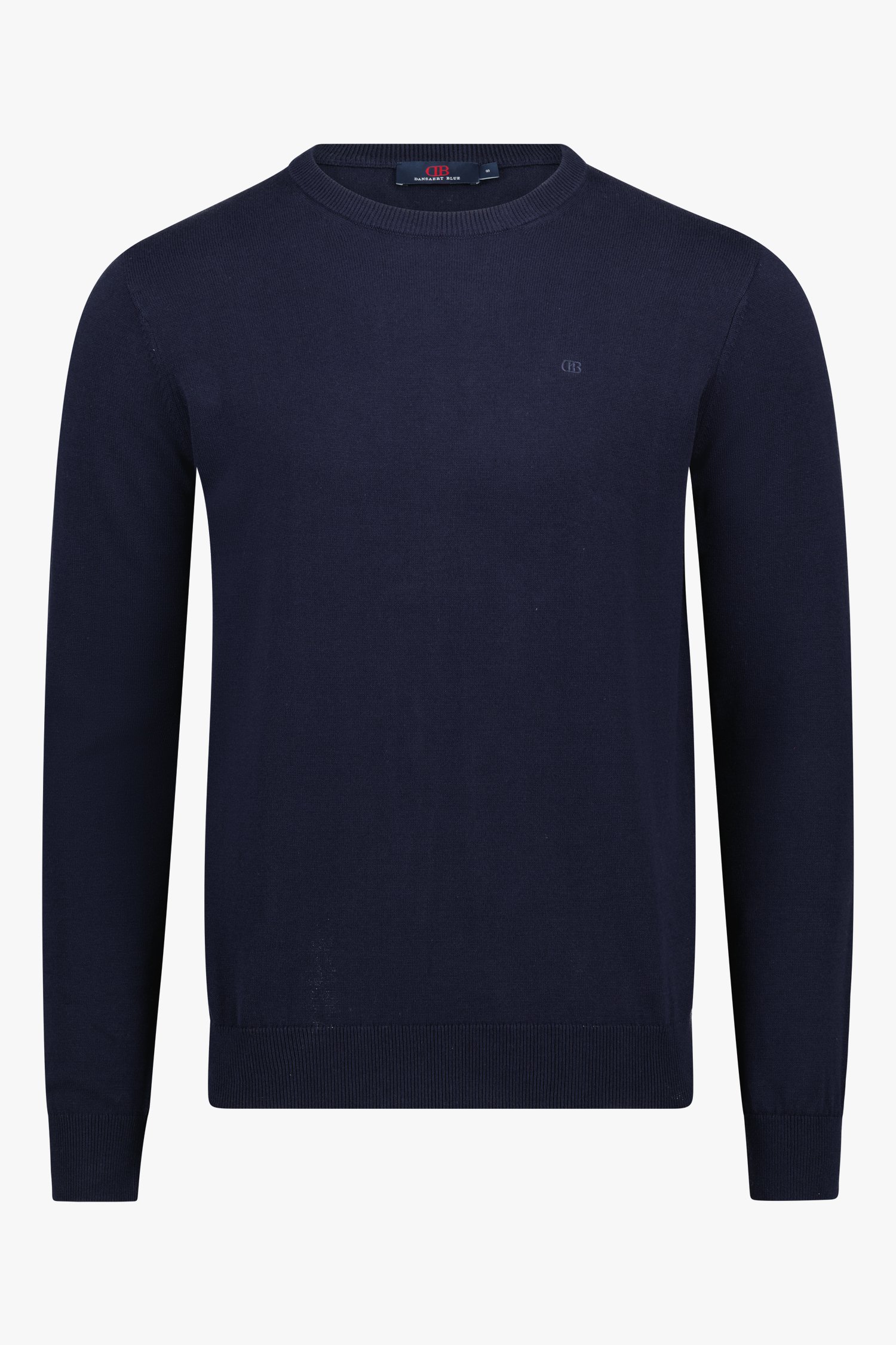 Pull bleu foncé à col rond de Dansaert Blue pour Hommes