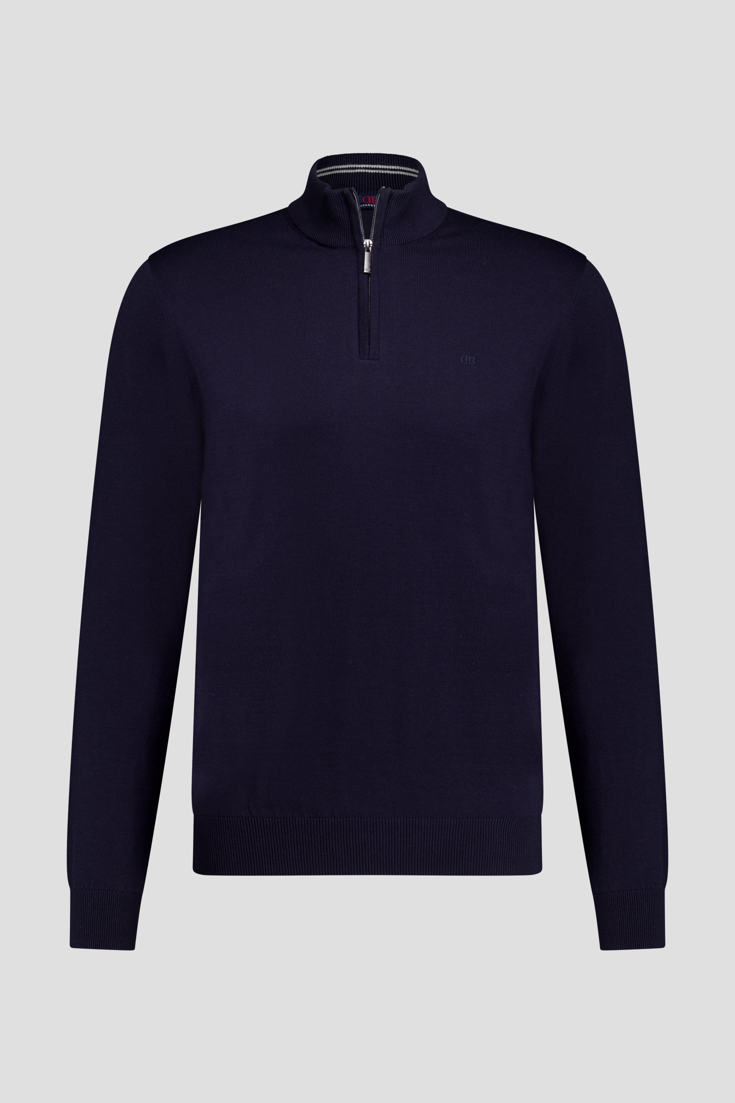 Photo produit 2 de Pull bleu foncé à col zippé de Dansaert Blue pour Hommes