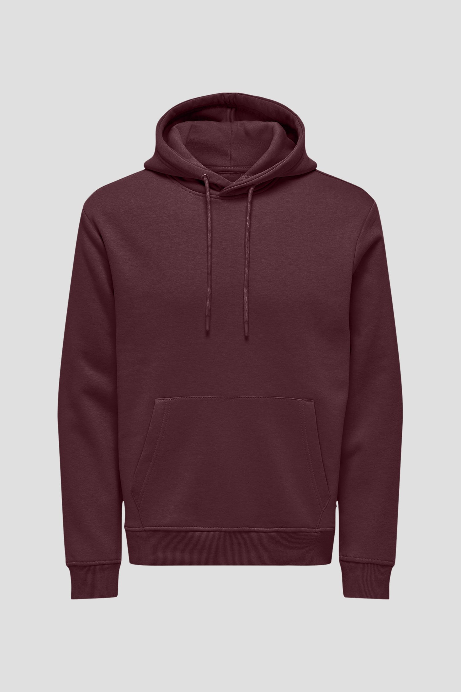 Photo produit 1 de Pull bordeaux à capuche de Only & Sons pour Hommes
